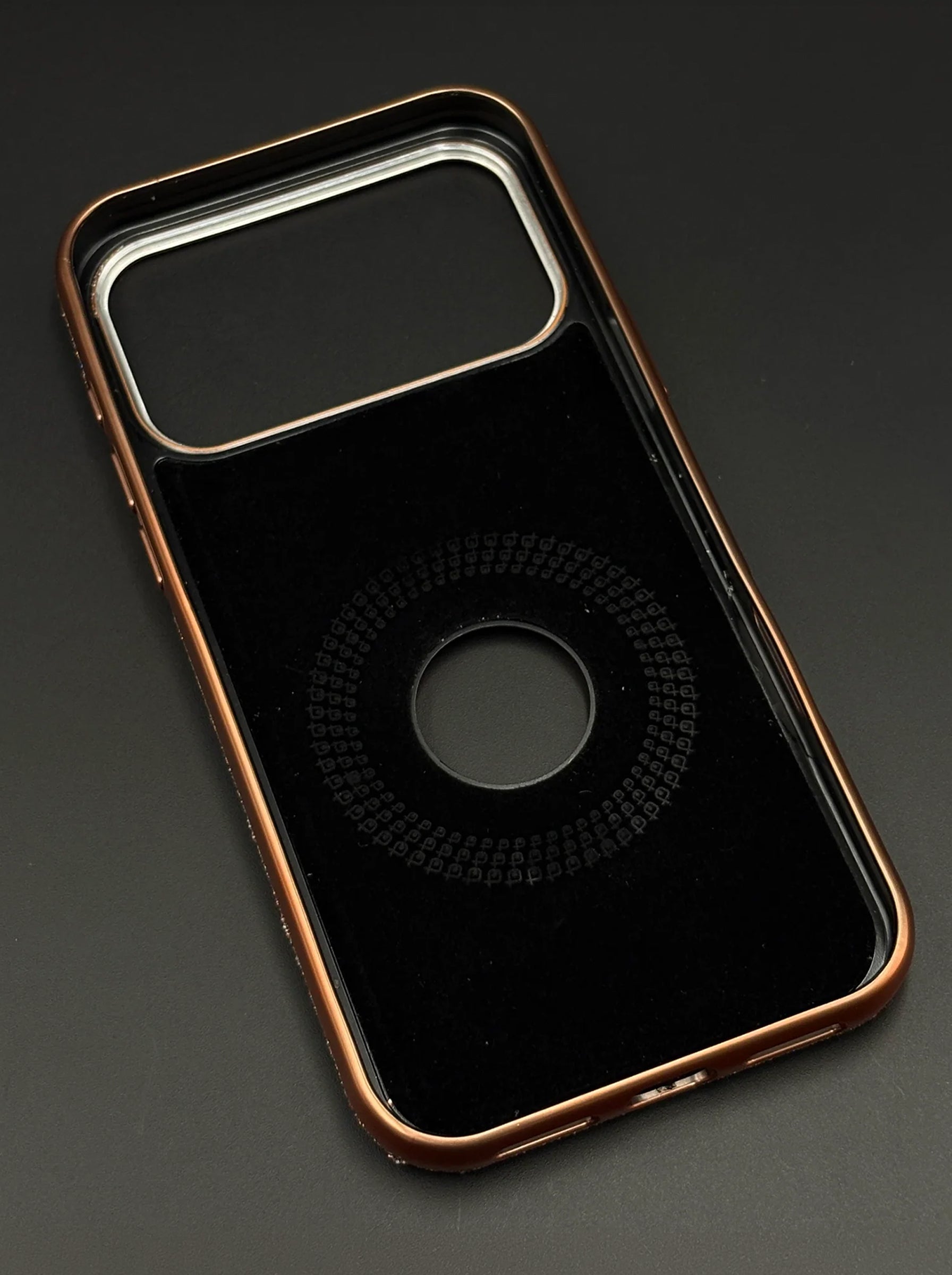 iPhone 17 Pro | JDK Luxury Diamond Feel MagSafe Mobile Case | Orange