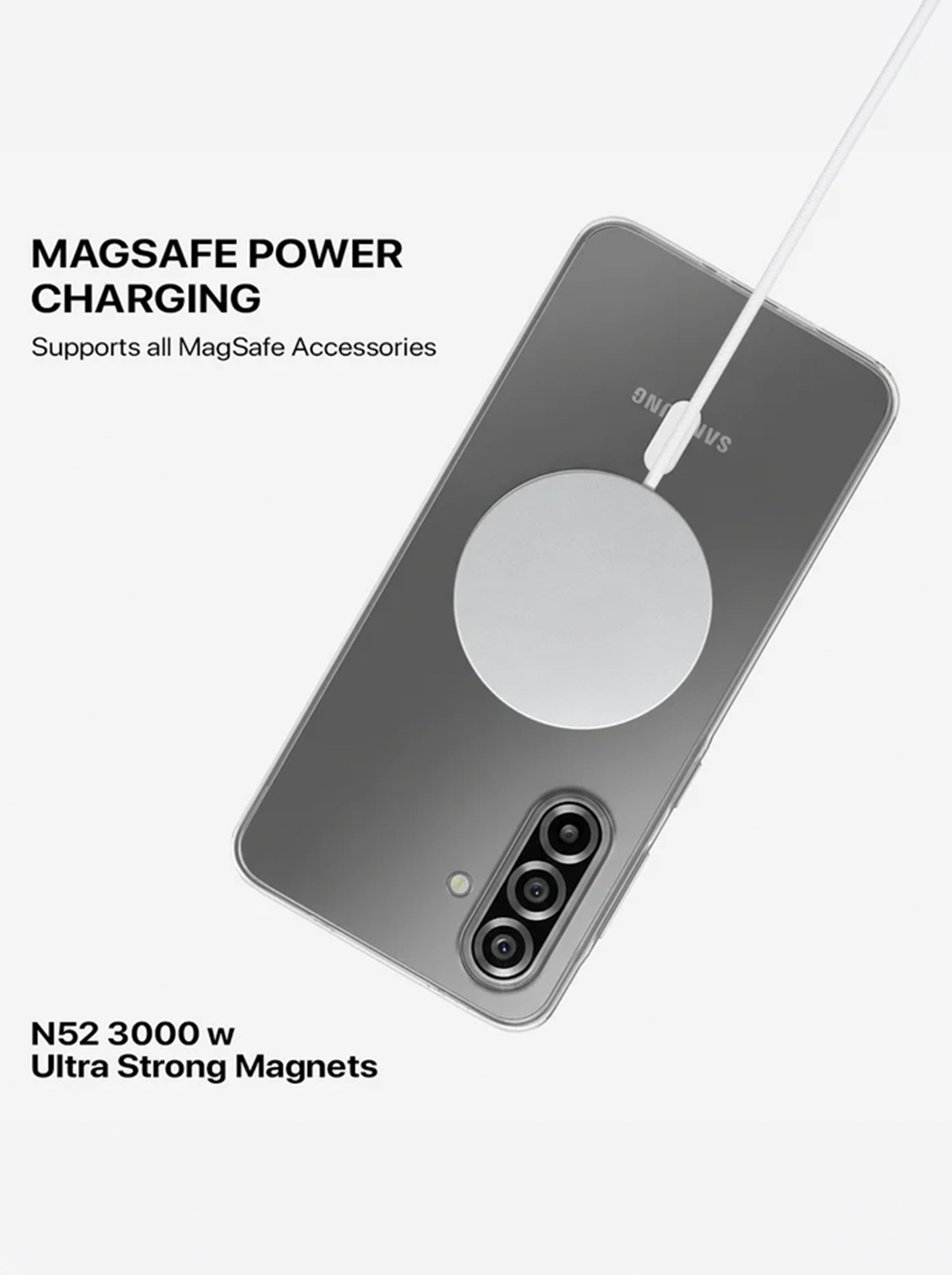 Samsung A17 | Anti-Yellow Clear Hard PC Case | MagSafe Compatible