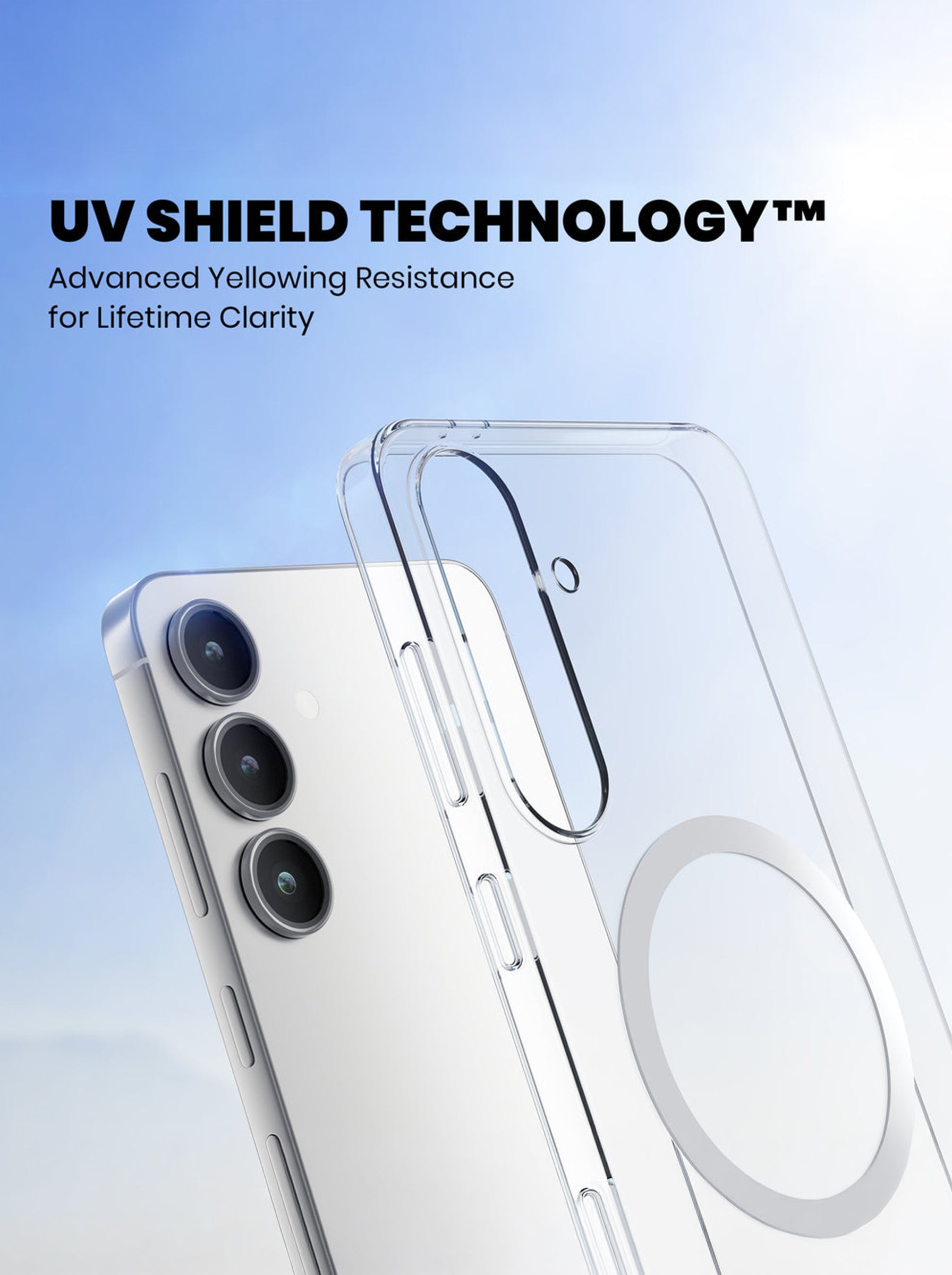 Samsung S24 | Clear Hard PC Case | Anti-Yellow | MagSafe Compatible