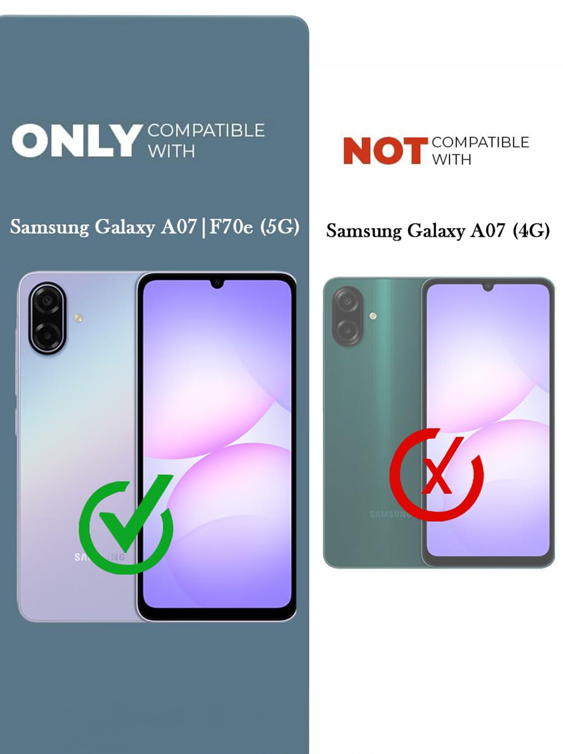 Samsung A07 | Anti-Yellow Clear Hard PC Case | MagSafe Compatible