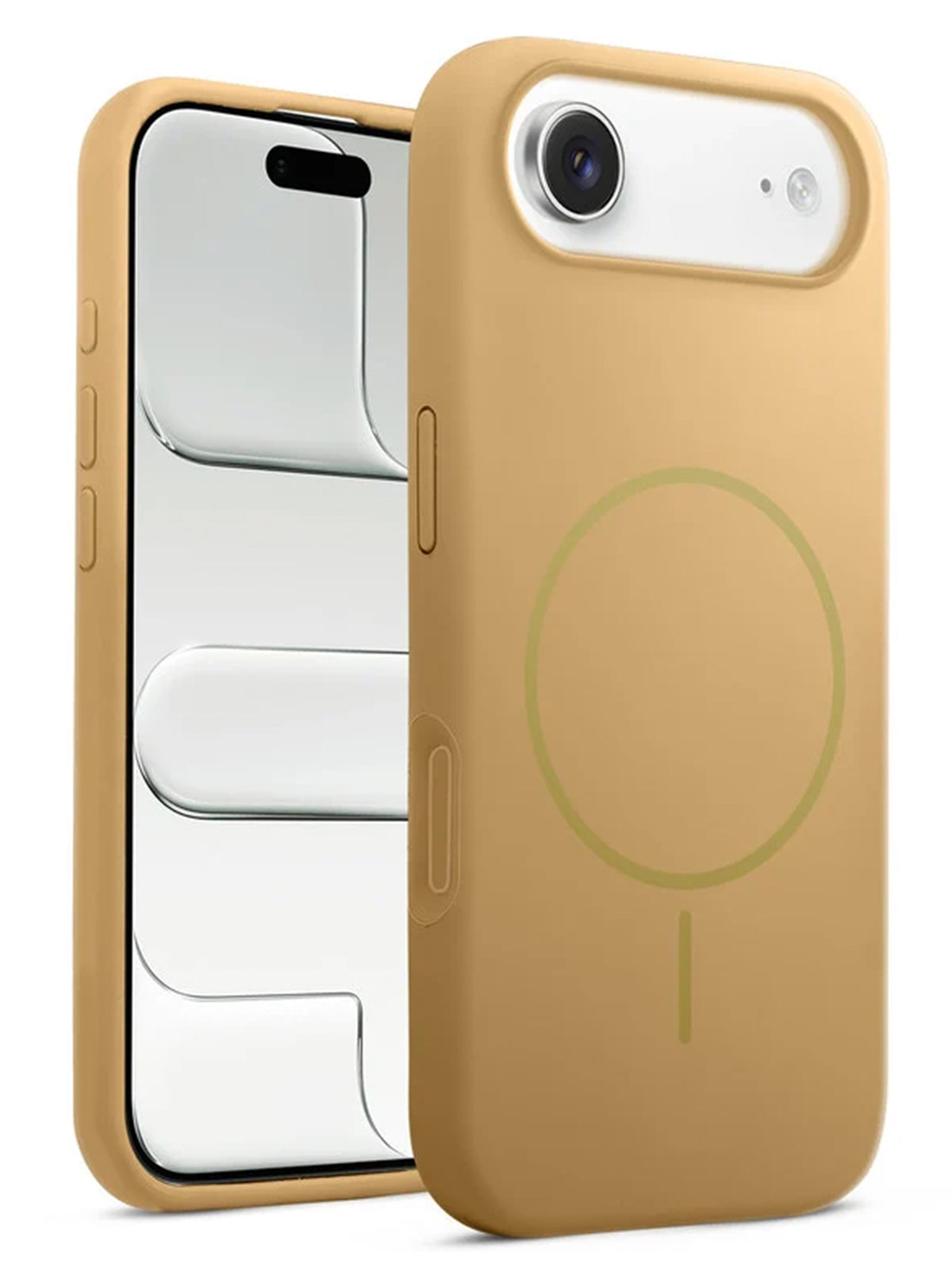iPhone 17 Air | Silicone Case With IC Pop-Up | Gold