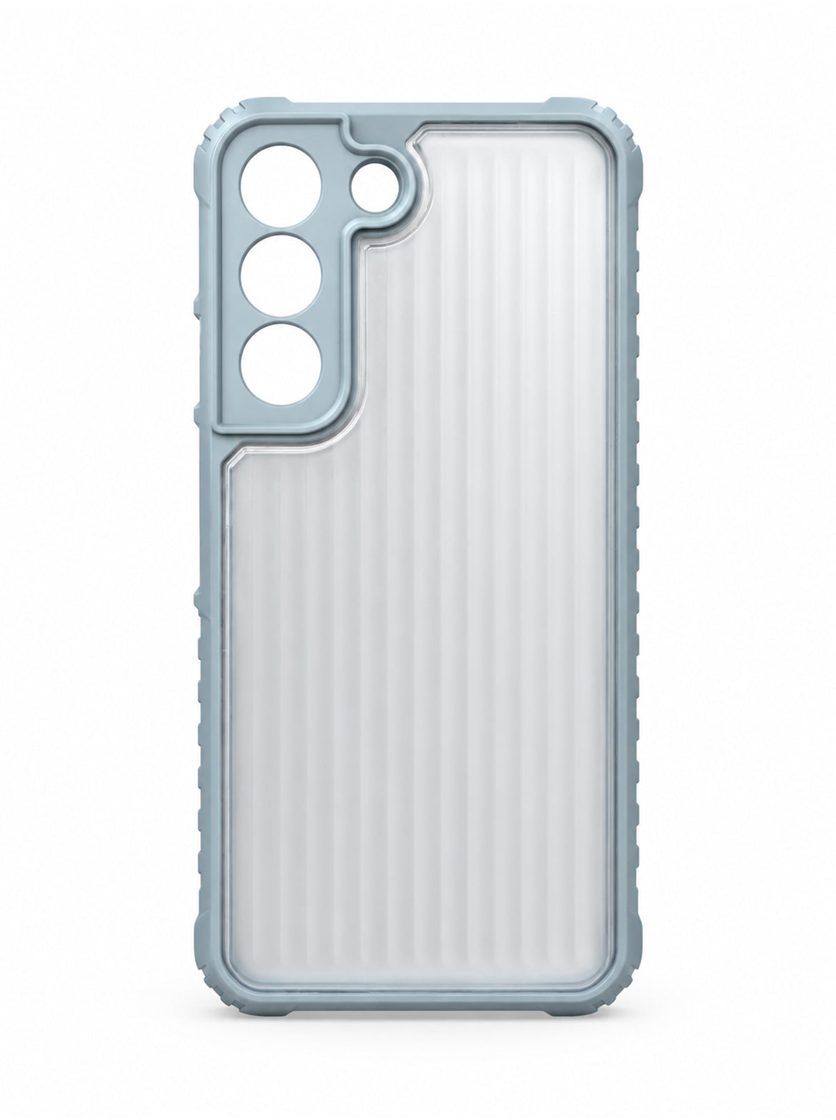 Samsung S22 | Fluted Texture Matte Case with Side Protection Grip | Gray