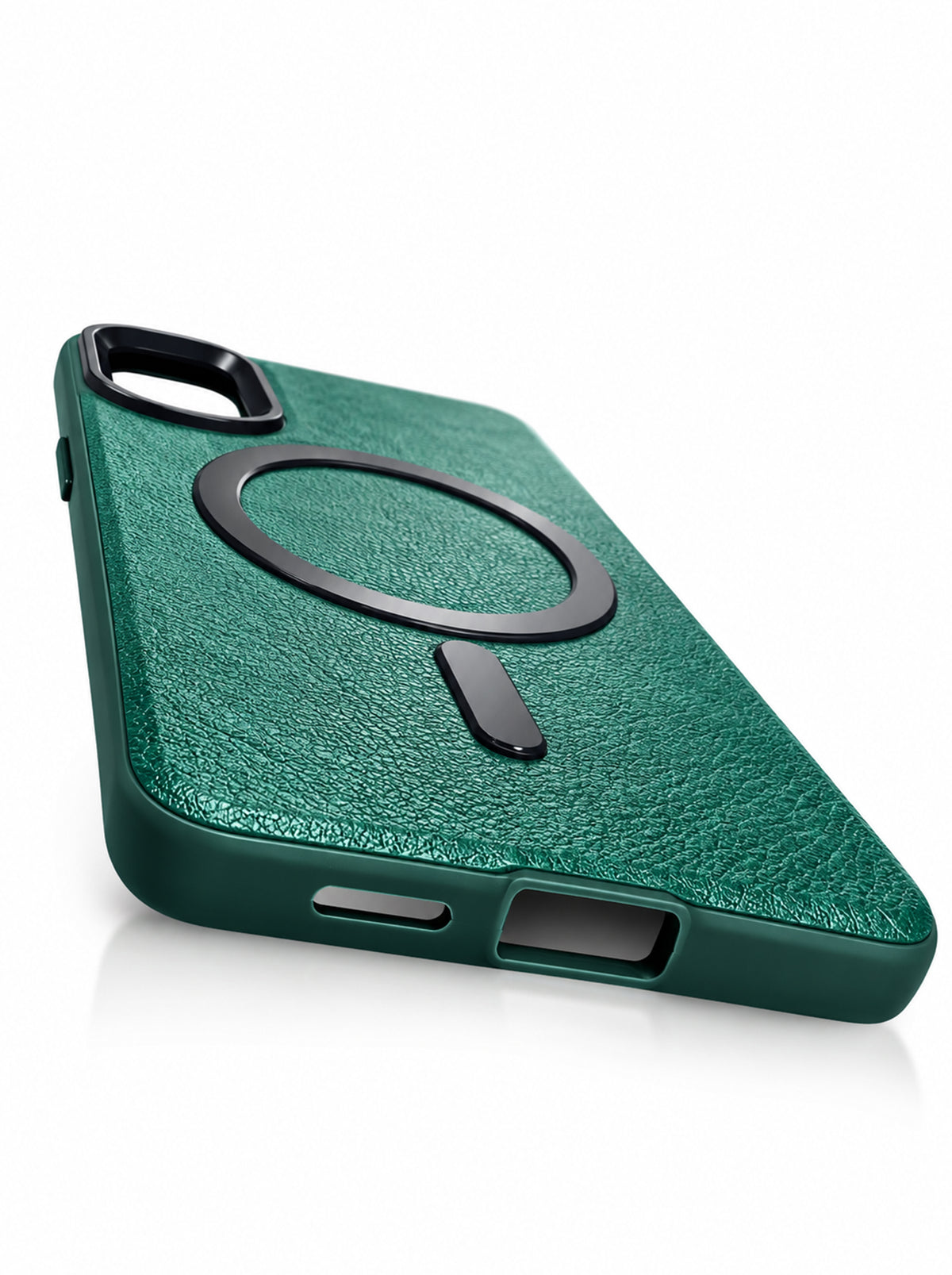 Samsung S25 Edge | Leather Magnetic Case | Green
