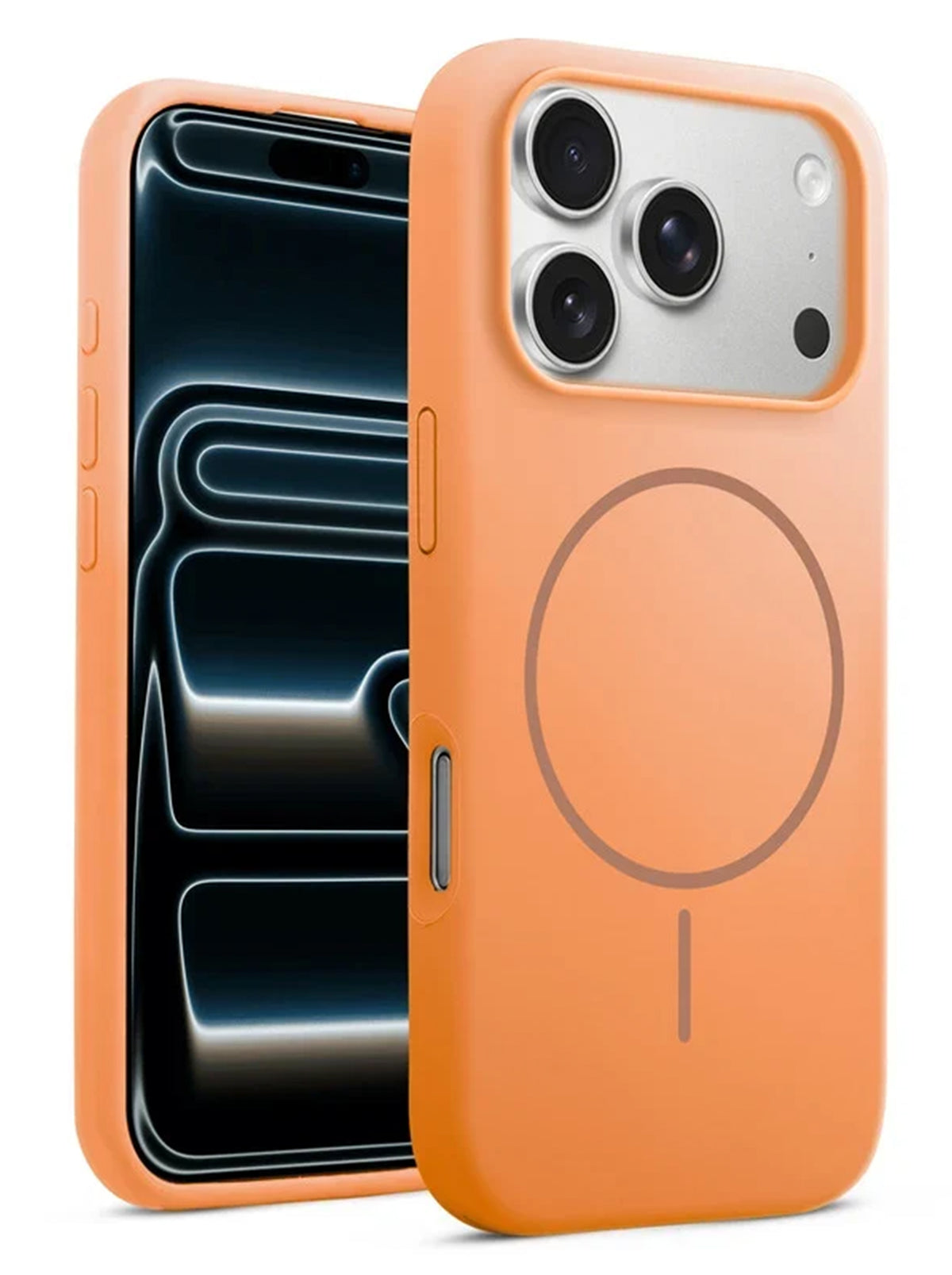 iPhone 18 Pro Max | Silicone Case With IC | Orange
