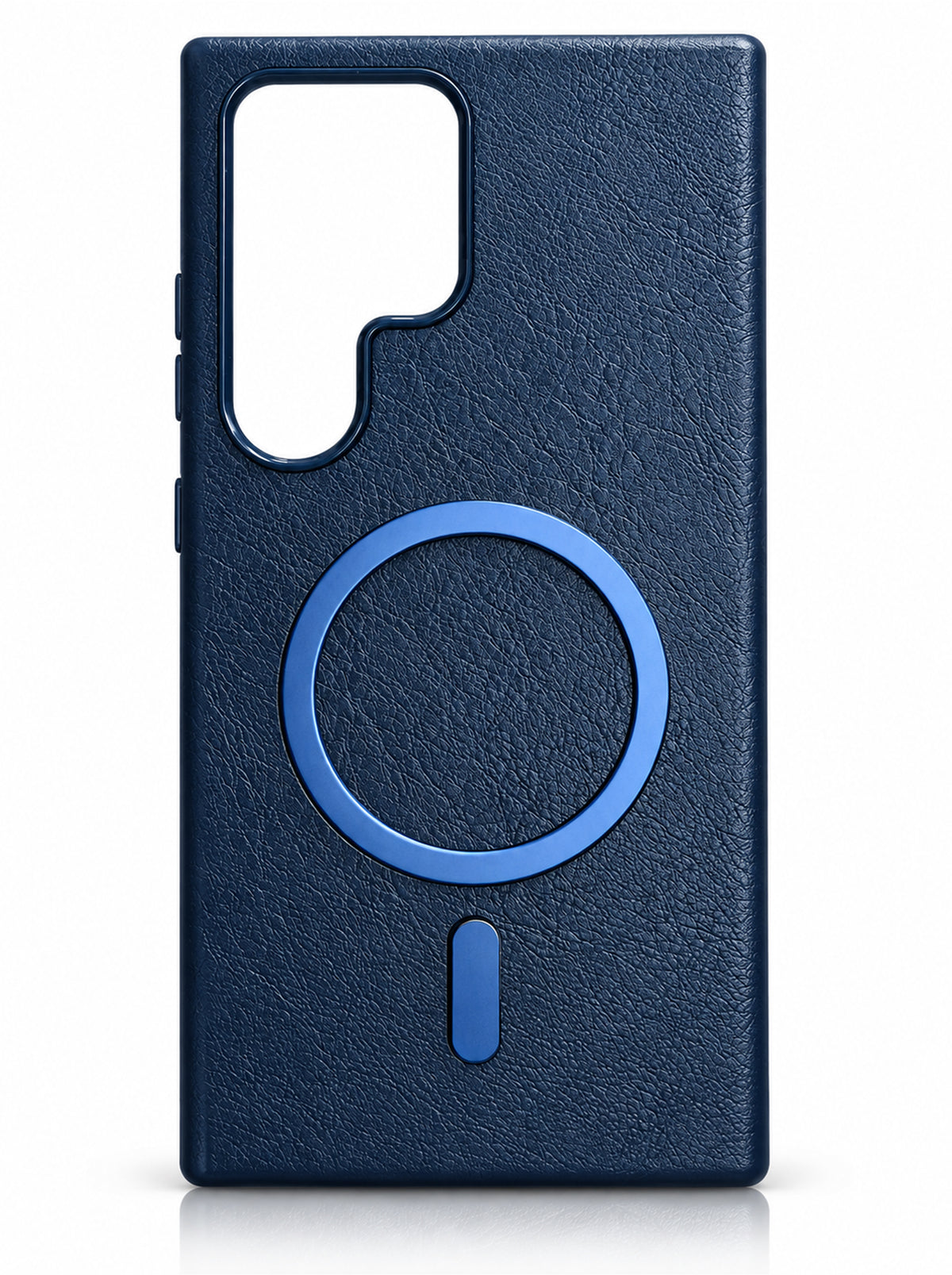 Samsung S24 Ultra | Leather Magnetic Case | Navy Blue