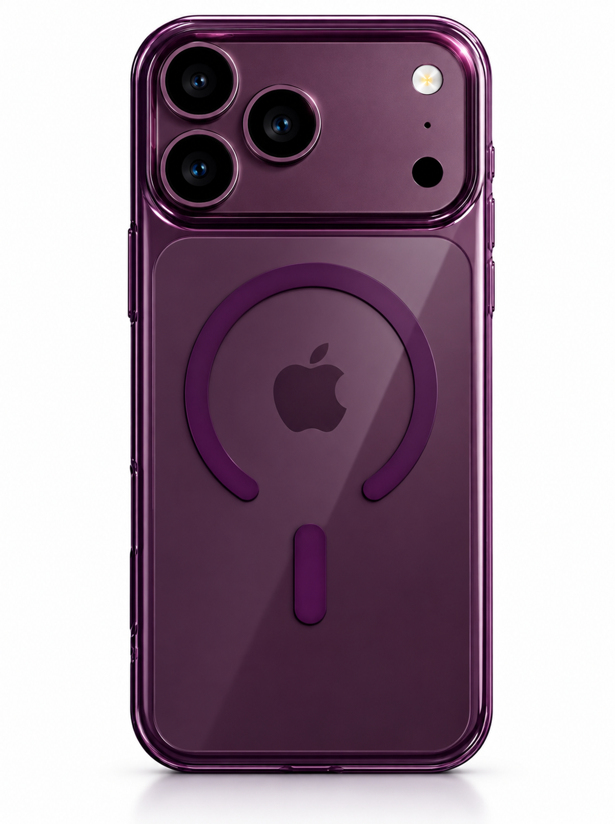 iPhone 18 Pro | Anti-Yellow Hard PC Case | With Magsafe | Burgundy