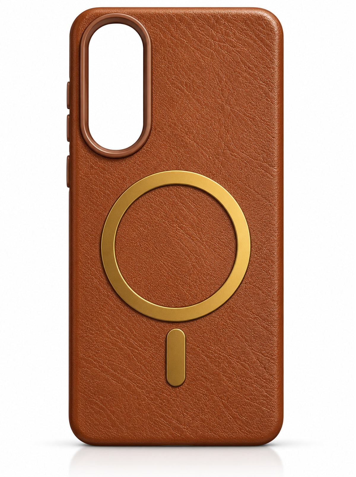 Samsung S25 Edge | Leather Magnetic Case | Brown