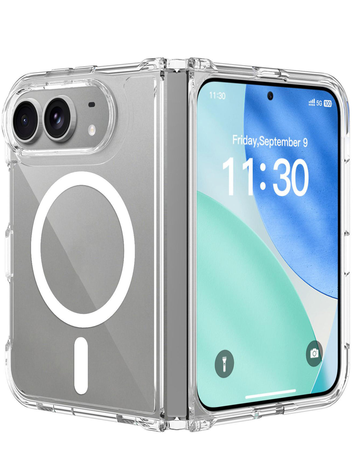 iPhone Duo | Drop Protection Case | Side Air Bag | Strong Magsafe | Clear Case | TPU+PC