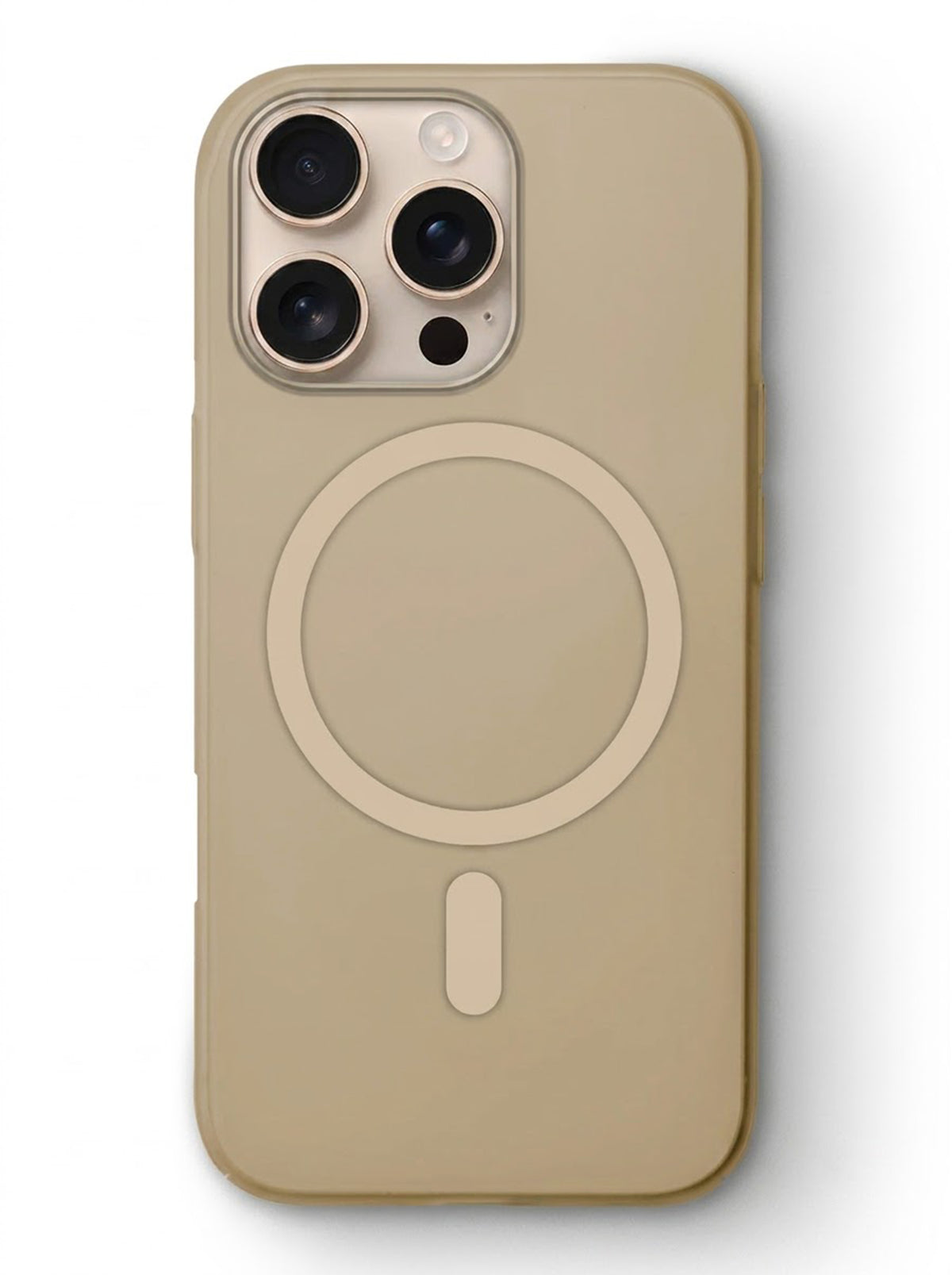 iPhone 16 Pro Max Case | Slim Matte | Magnetic Wireless Charging | IC Support | Desert Gold
