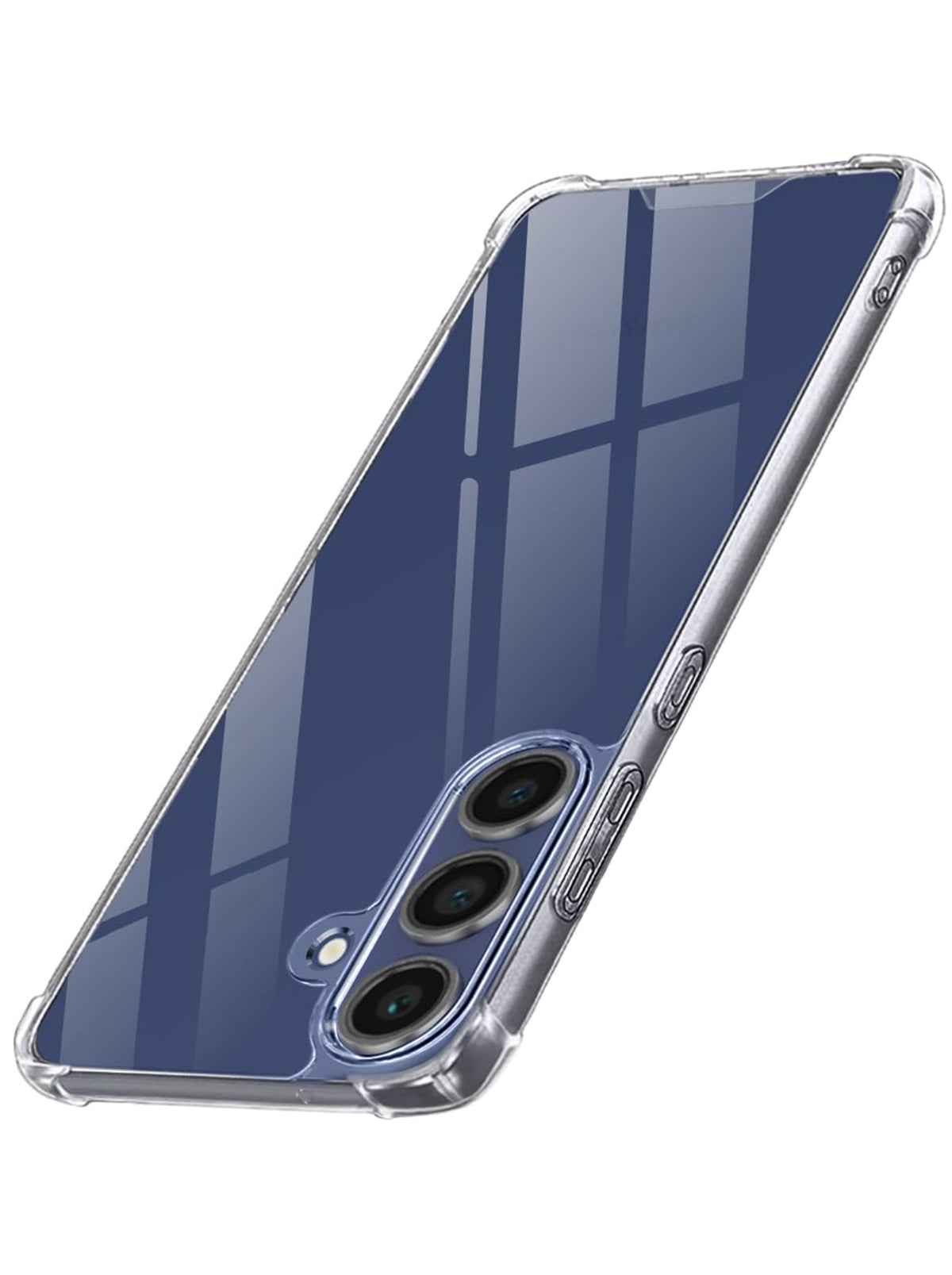 Samsung S25 FE | PC + TPU | Clear Transparent | 360 Edges Protection | Phone Bumper Case (Transparent)