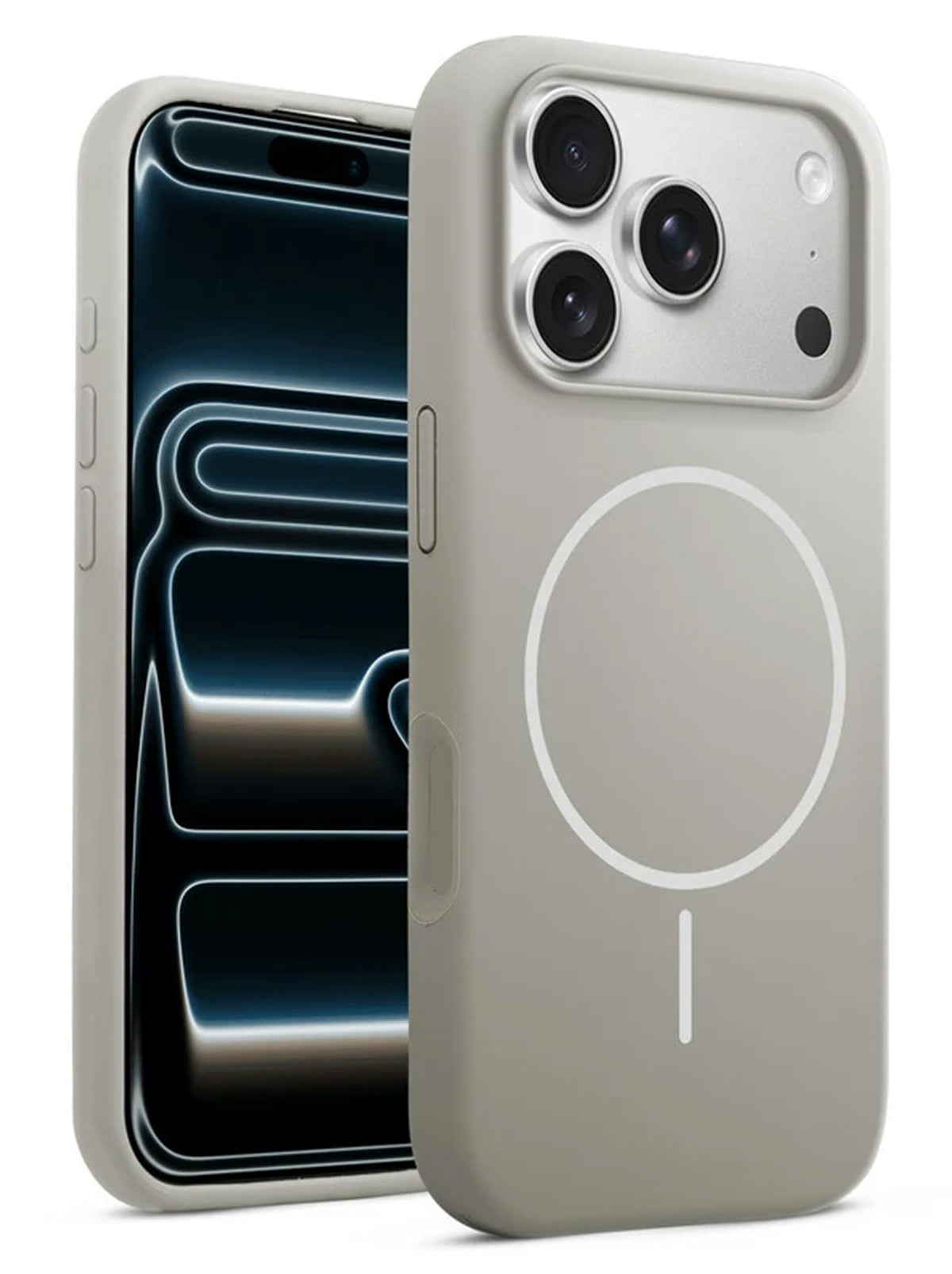 iPhone 18 Pro | Silicone Case With IC Pop-Up | Gray