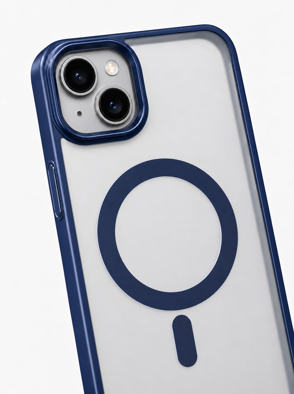 iPhone 15 | Metallic phone case with MagSafe | Blue