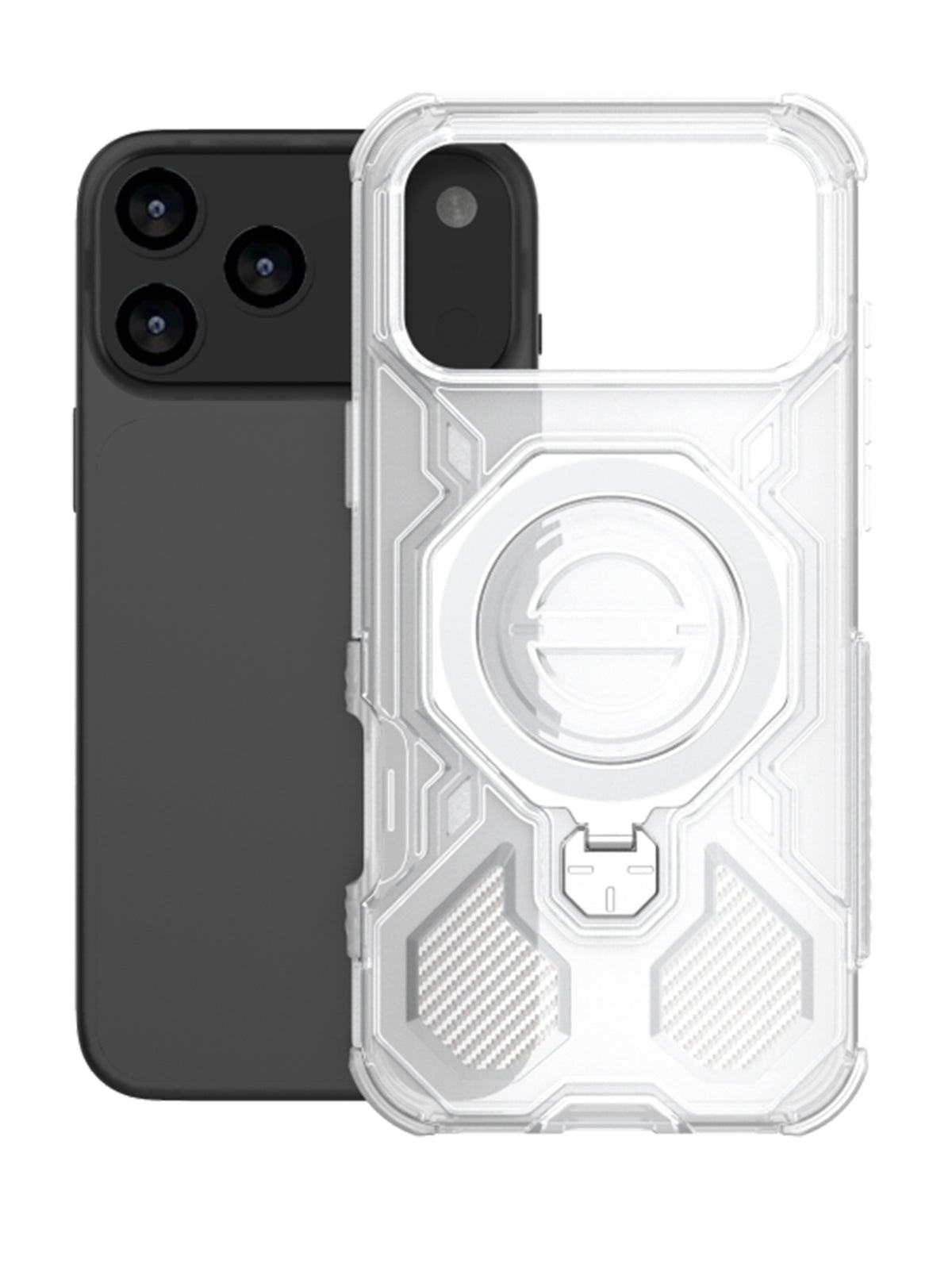 iPhone 17 Pro Max | High-Quality Magnetic Stand | Full Protection | TPU+PC Case