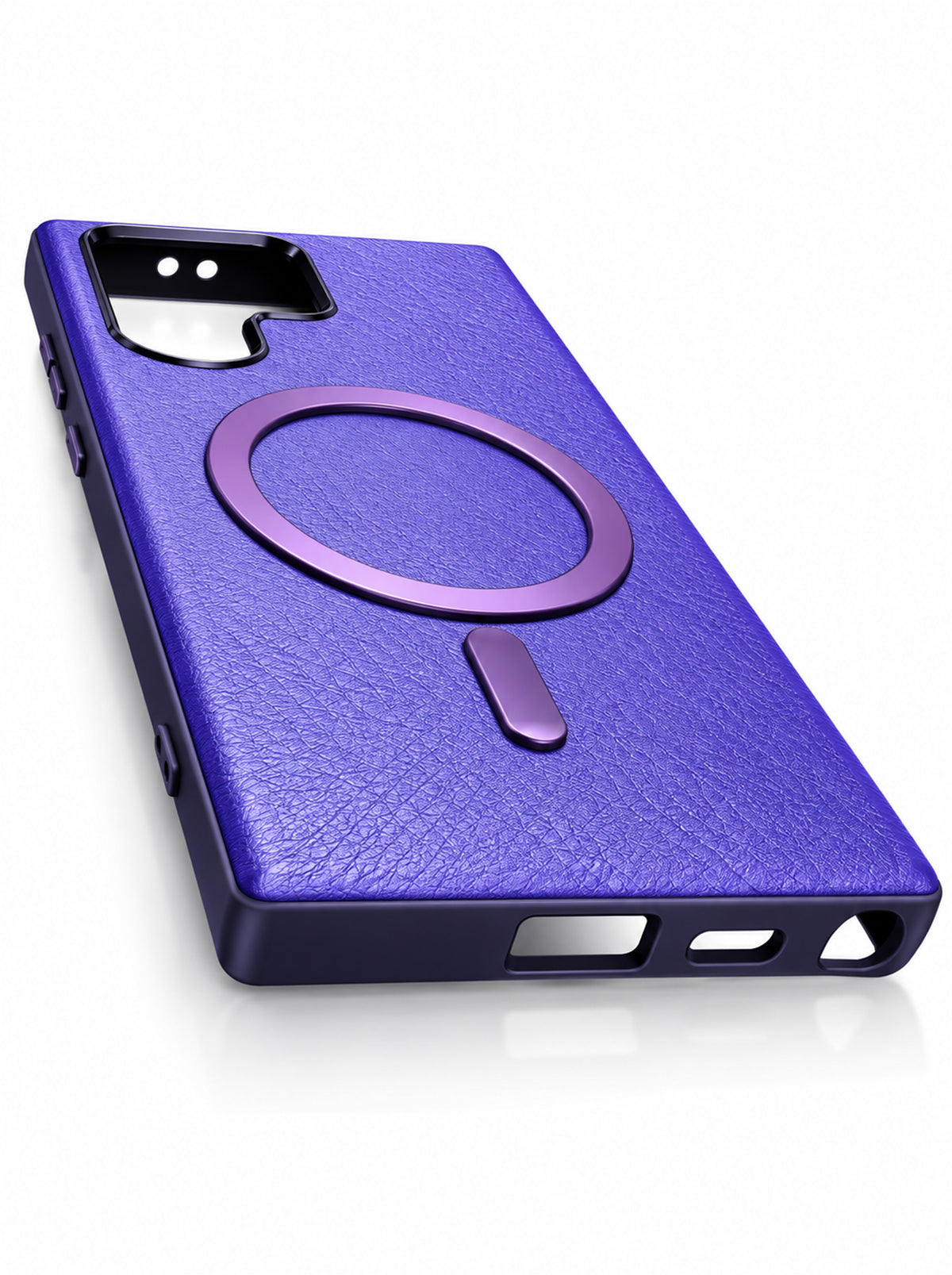 Samsung S24 Ultra | Leather Magnetic Case | Purple
