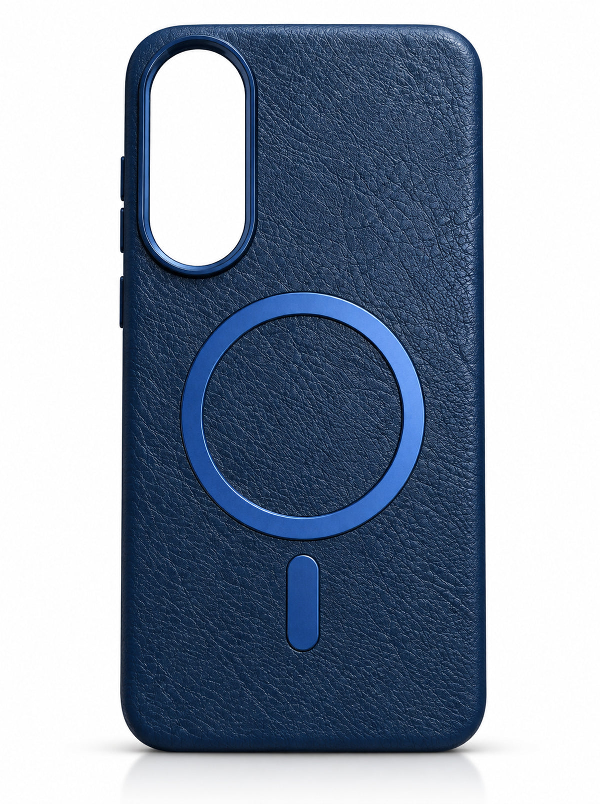 Samsung S25 Edge | Leather Magnetic Case | Navy Blue