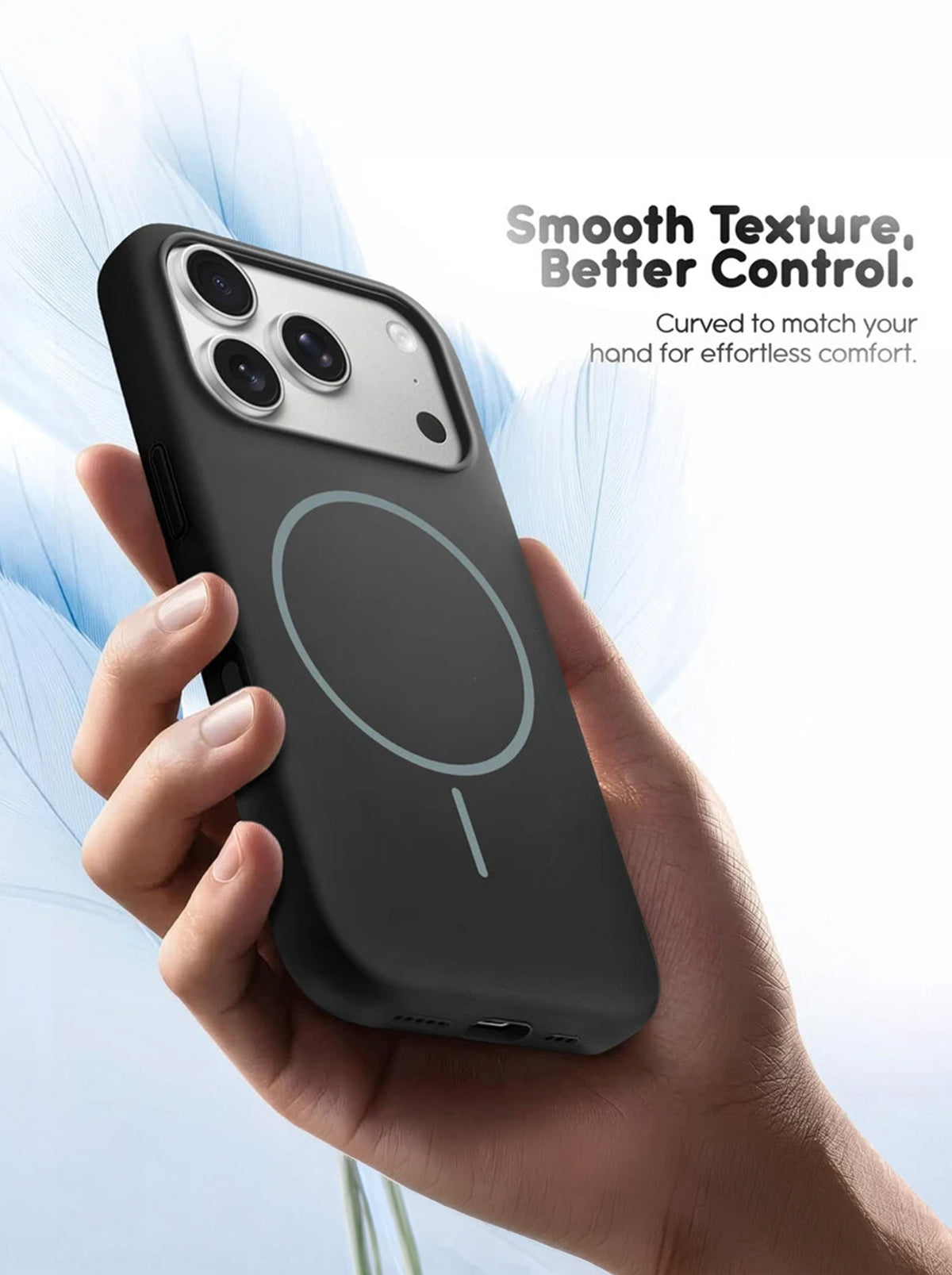 iPhone 17 Pro | Silicone Case With IC Pop-Up | Black