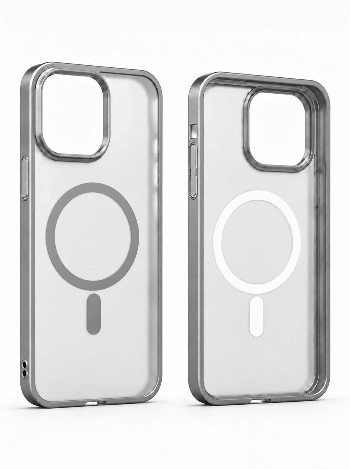 iPhone 15 | Metallic phone case with MagSafe | Gray