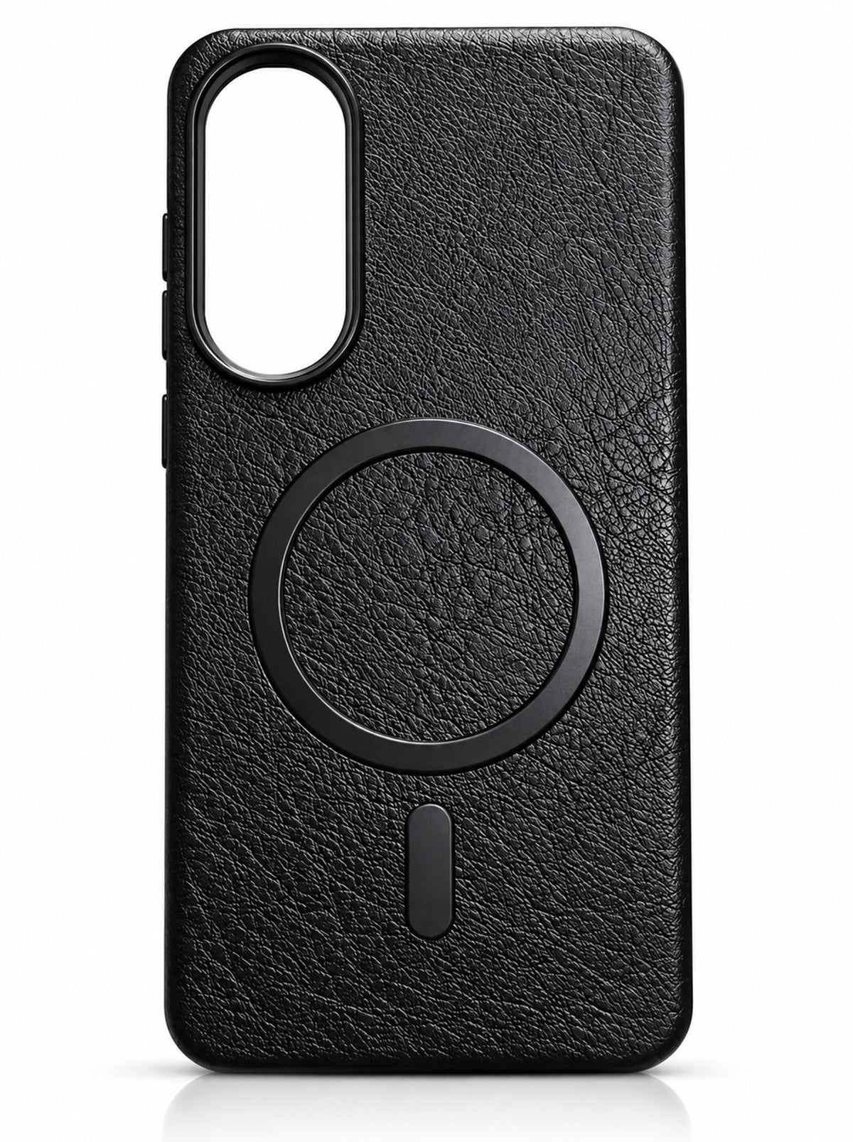 Samsung S25 Edge | Leather Magnetic Case | Black