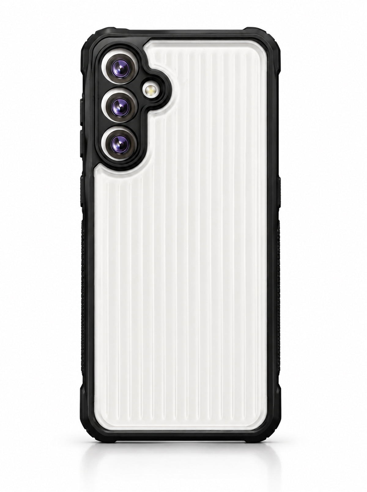 Samsung S23 | Fluted Texture Matte Case with Side Protection Grip | Black