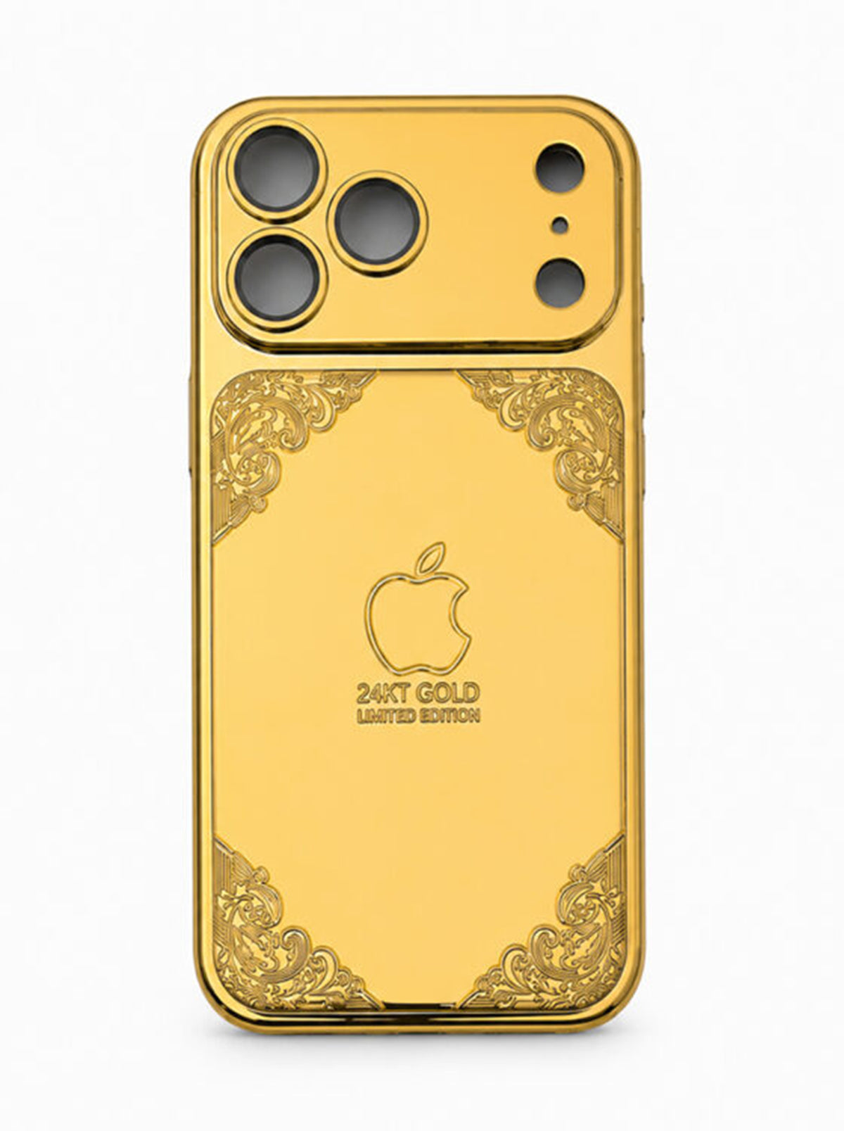 iPhone 17 Pro Max | Royal Gold Embossed Case- 24KT Gold