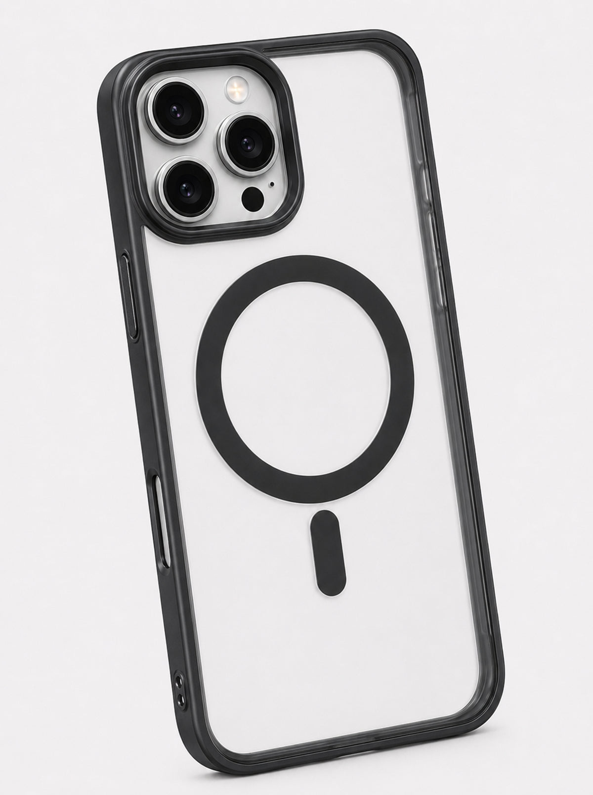 iPhone 16 Pro Max | Metallic phone case with MagSafe | Black