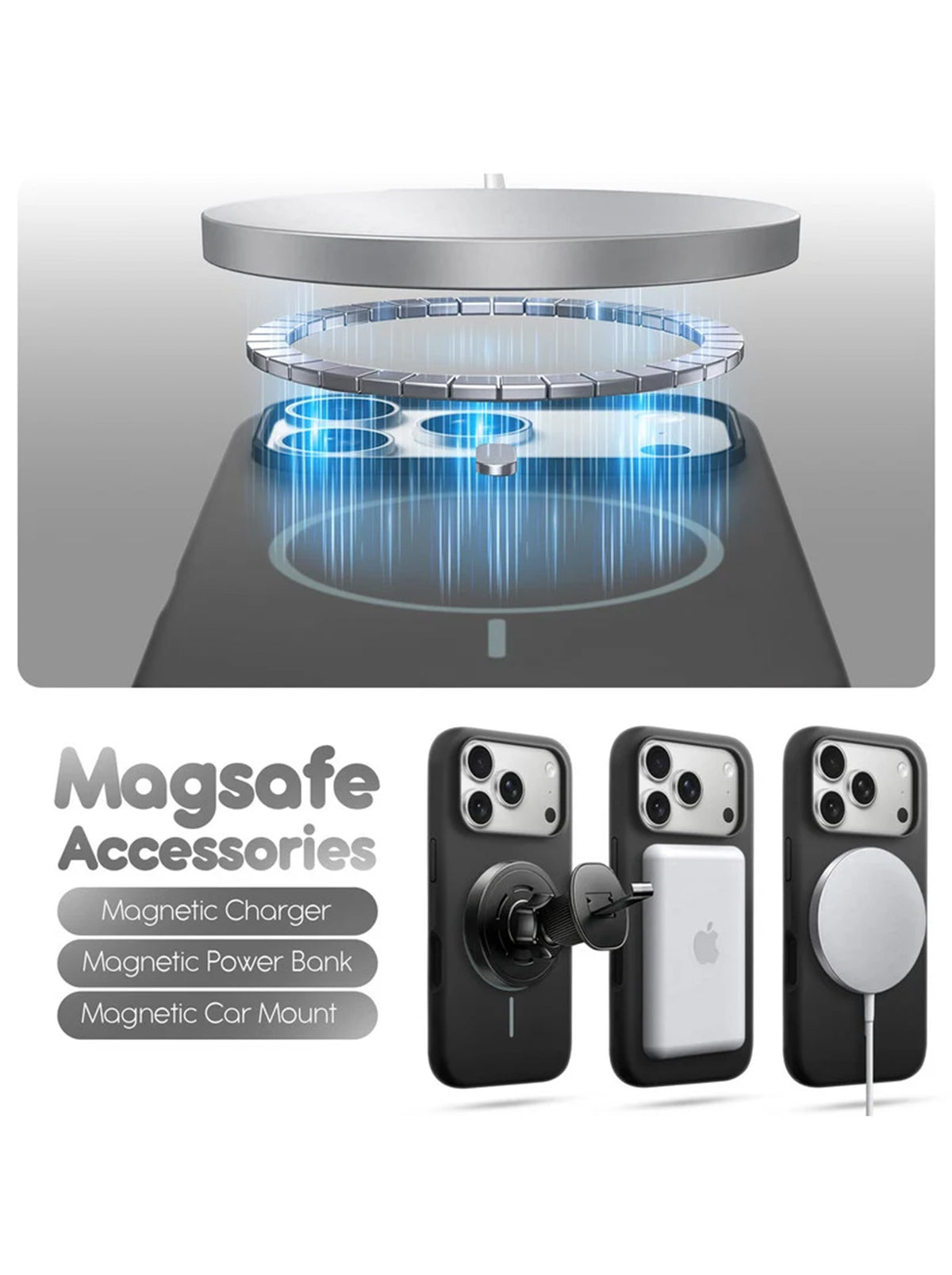 iPhone 17 Pro | Silicone Case With IC Pop-Up | Black