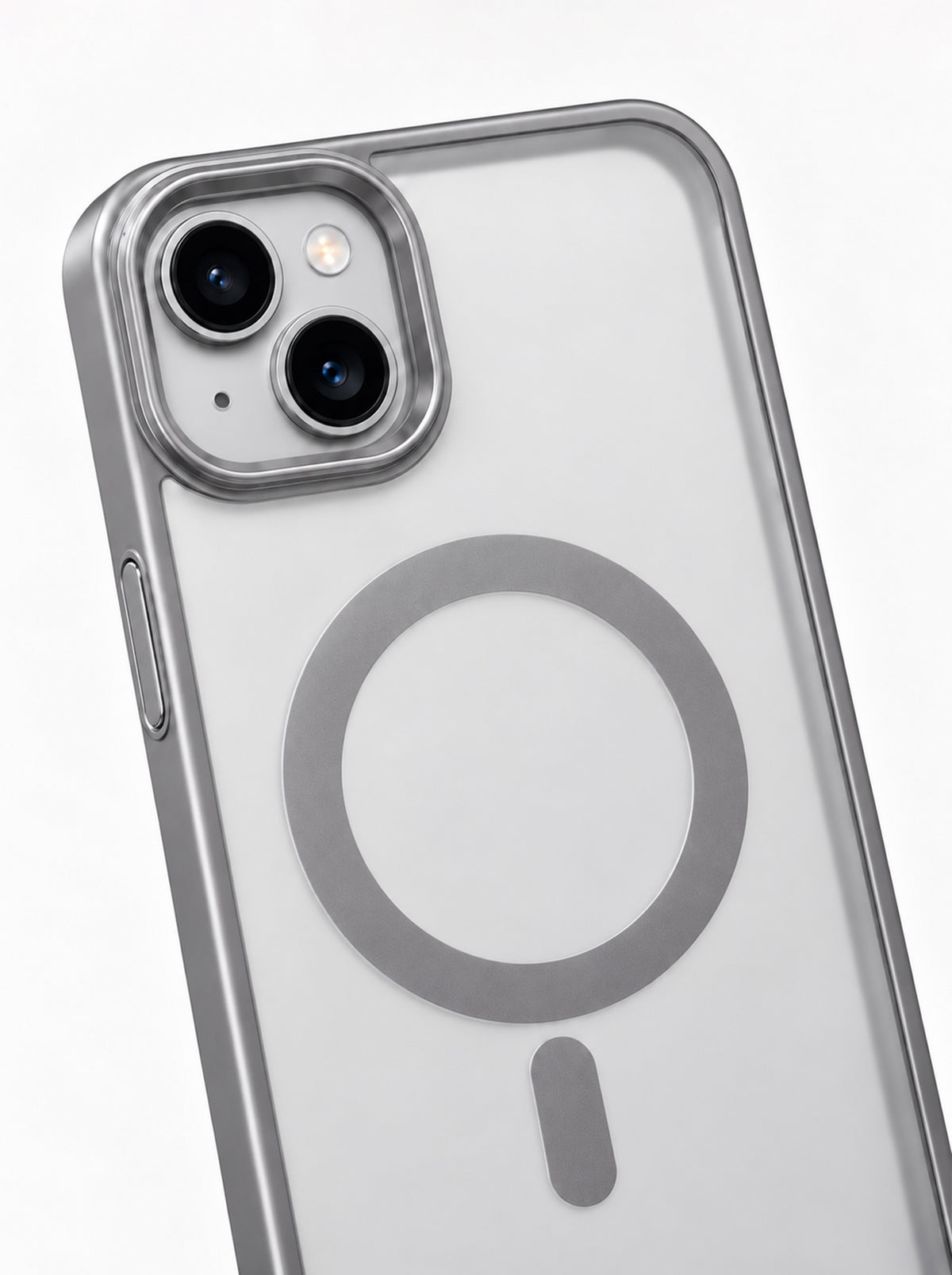 iPhone 15 | Metallic phone case with MagSafe | Gray