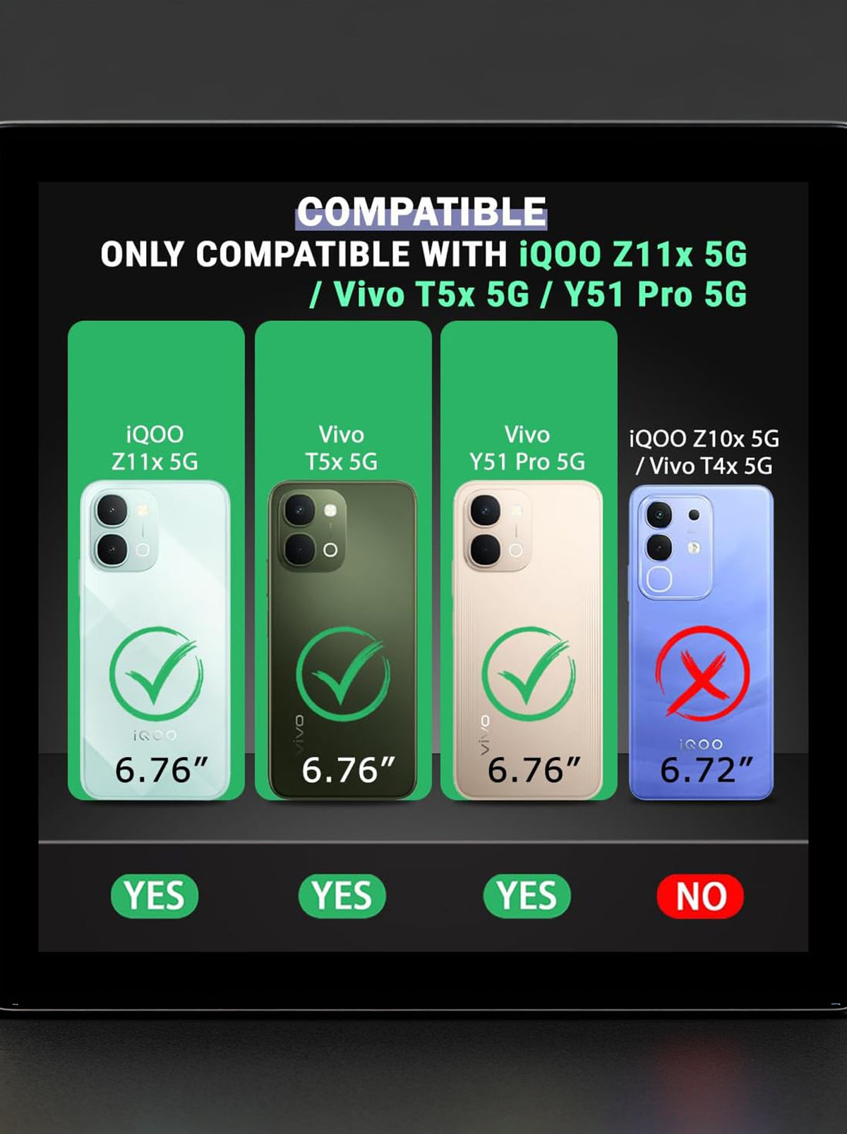 Vivo T5X | PC + TPU | Clear Transparent | 360 Edges Protection | Phone Bumper Case (Transparent)