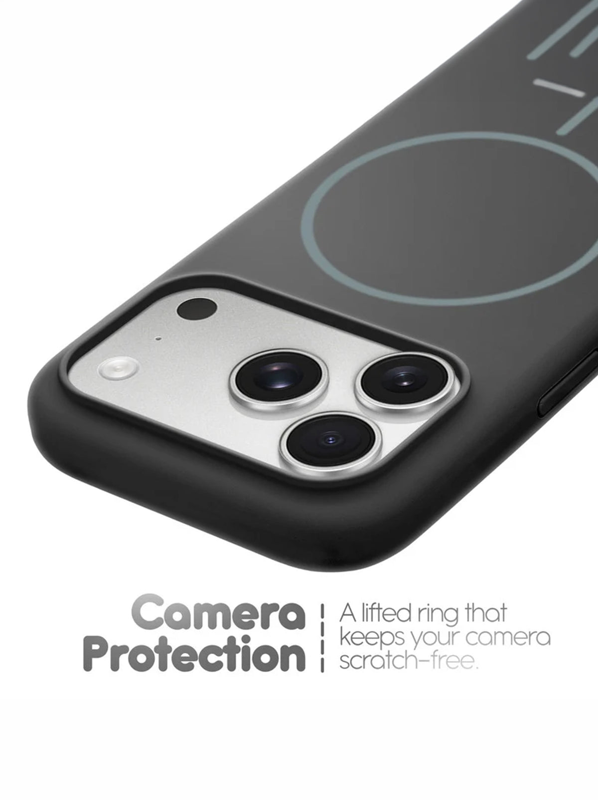 iPhone 17 Pro | Silicone Case With IC Pop-Up | Black