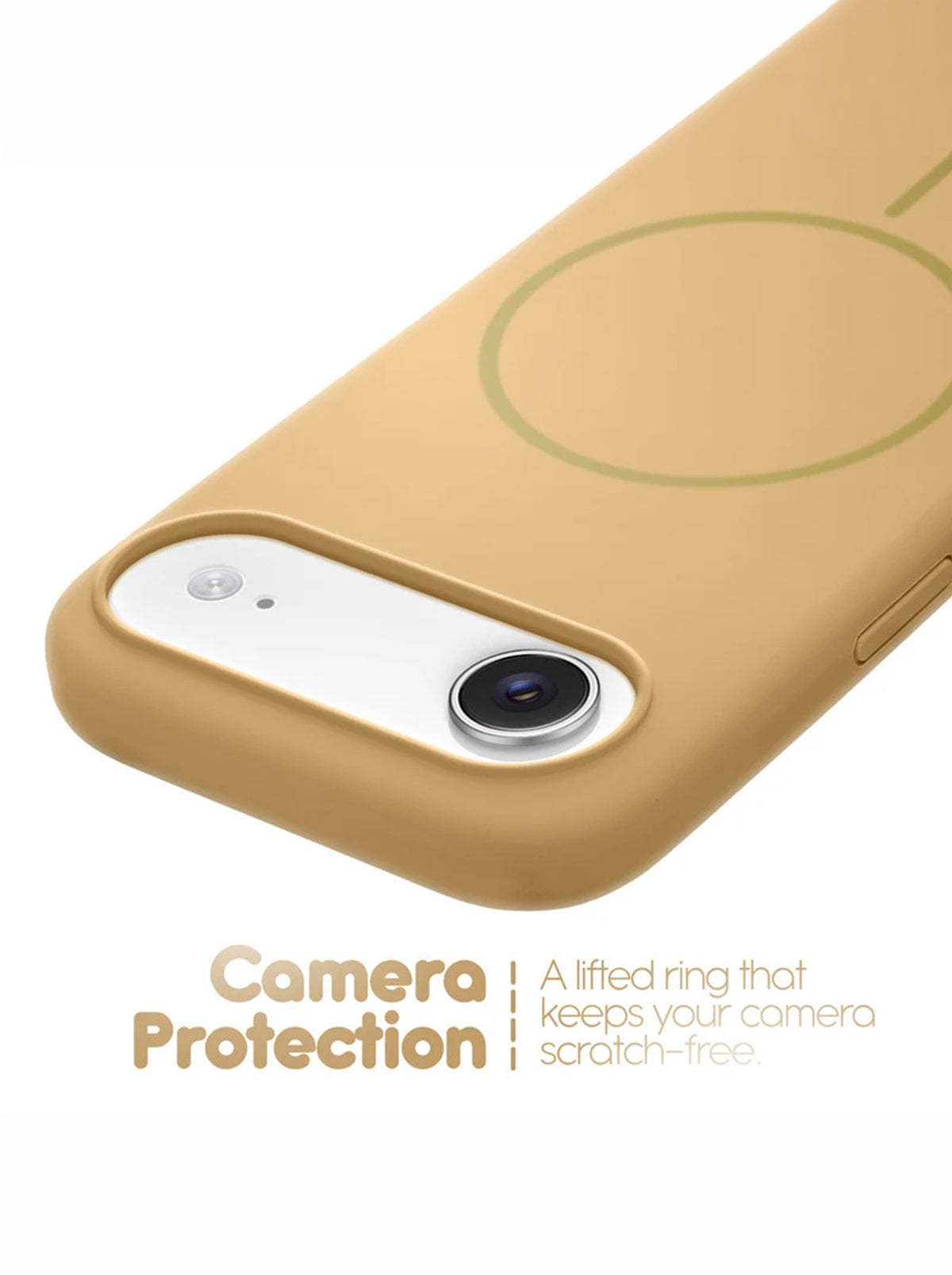 iPhone 17 Air | Silicone Case With IC Pop-Up | Gold