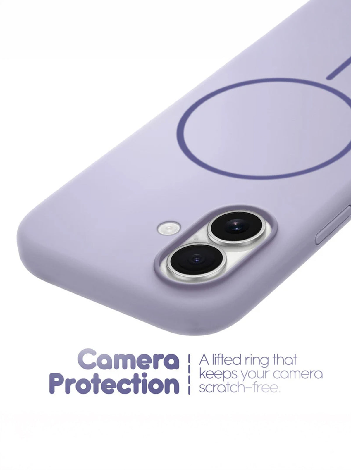 iPhone 17 | Silicone Case With IC Pop-Up | Lavender