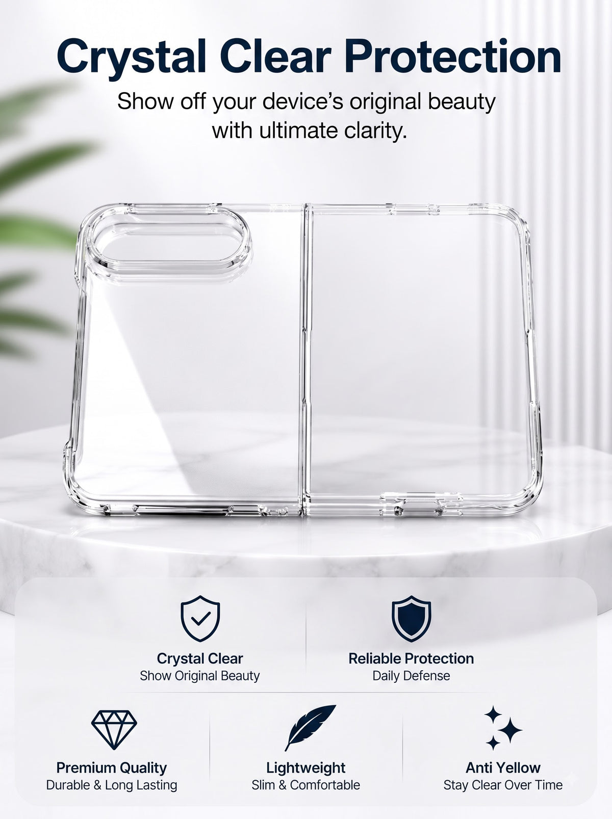iPhone Duo Case | Crystal Clear | Anti-Yellow | Anti-Scratch | Full Protection