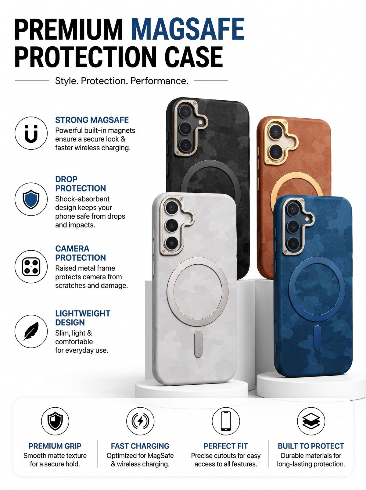 Samsung S24 | Army Leather Case | Gray