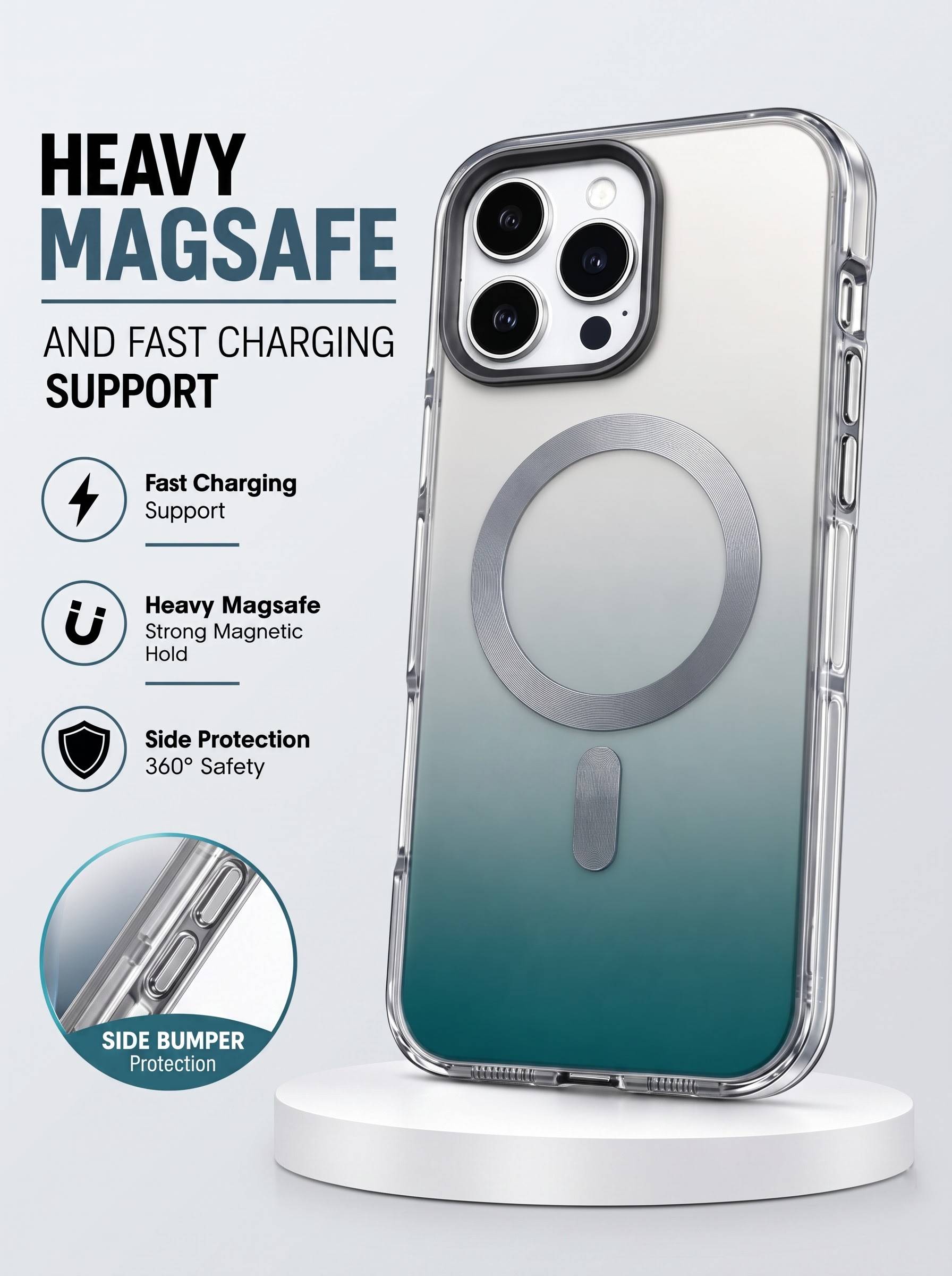 Double Shades Case With Magsafe For Apple iPhone 14 Pro - Green