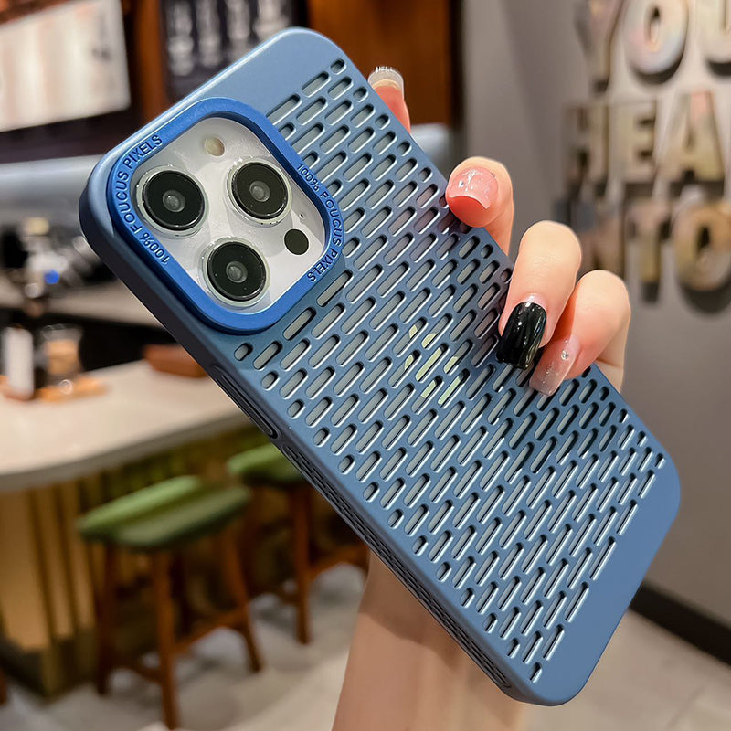 Hollow Out Plating PC Phone case