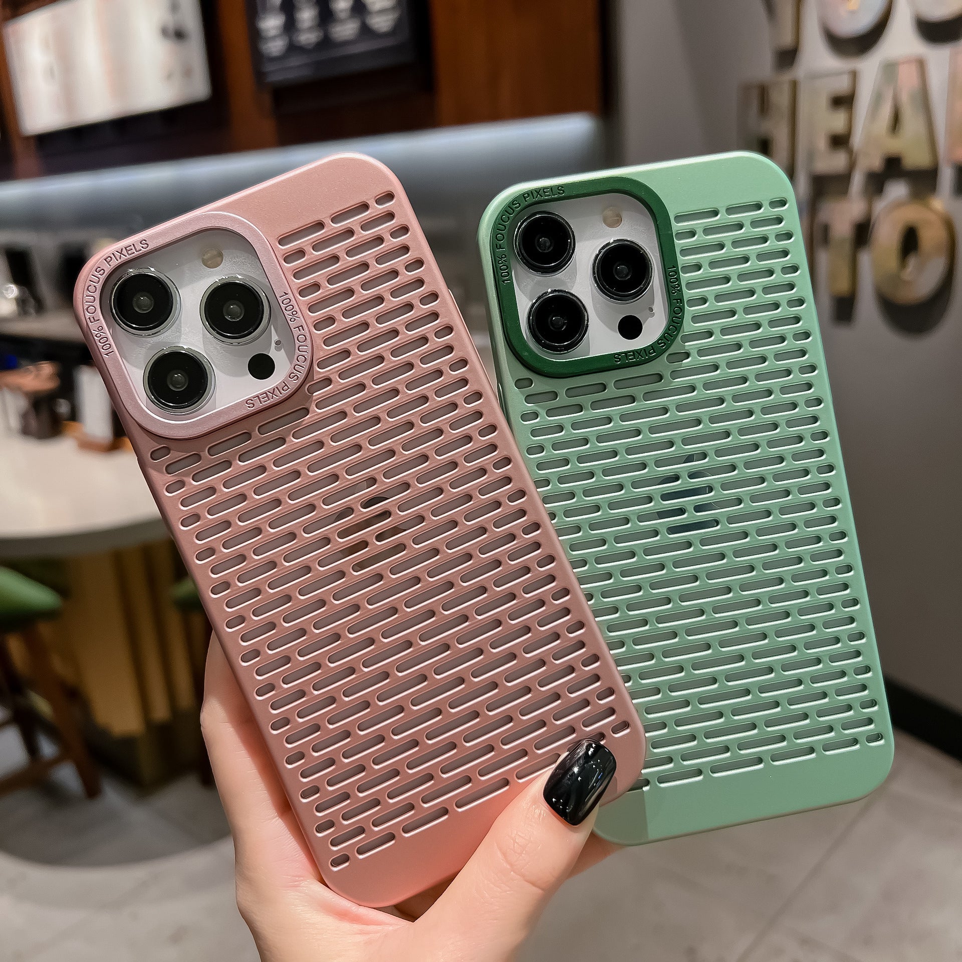 Hollow Out Plating PC Phone case