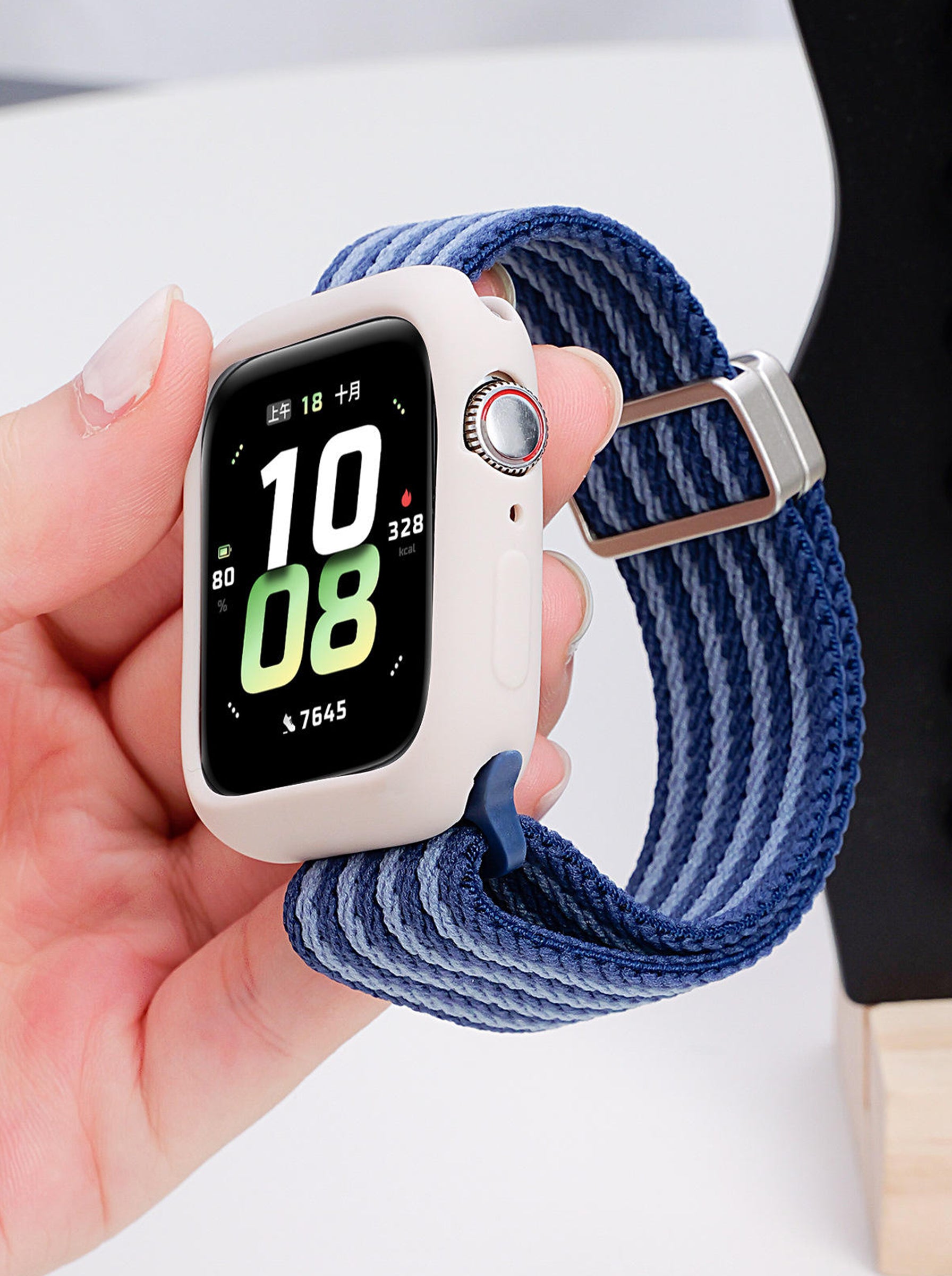 Braided Nylon Strap with Magnetic Clasp for Apple Watch Series 11 10 9 8 7 6 5 4 (42/44/45/46/49mm)