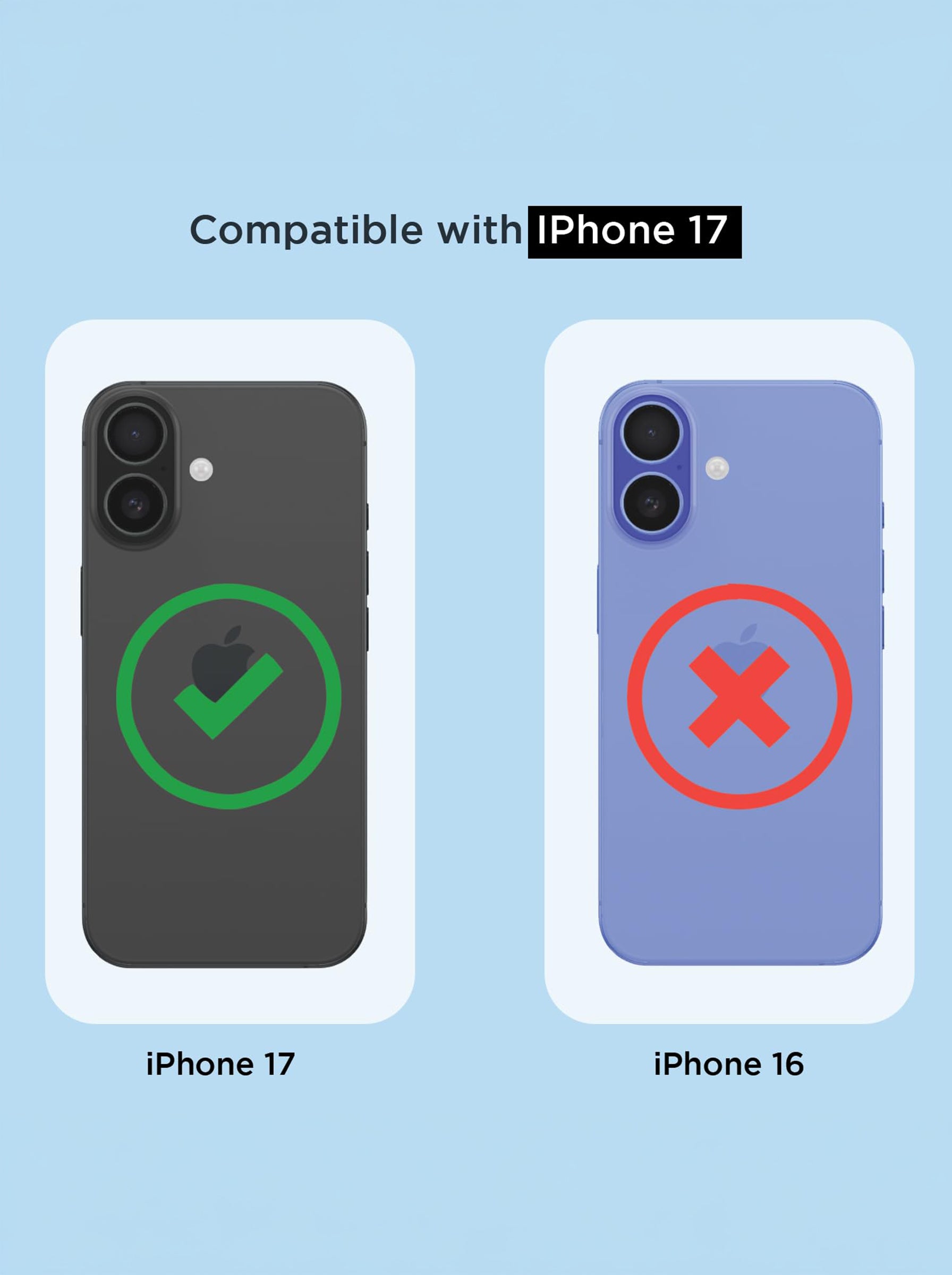 IPHONE 17 | PC + TPU | Clear Transparent | 360 Edges Protection | Phone Bumper Case (Transparent)