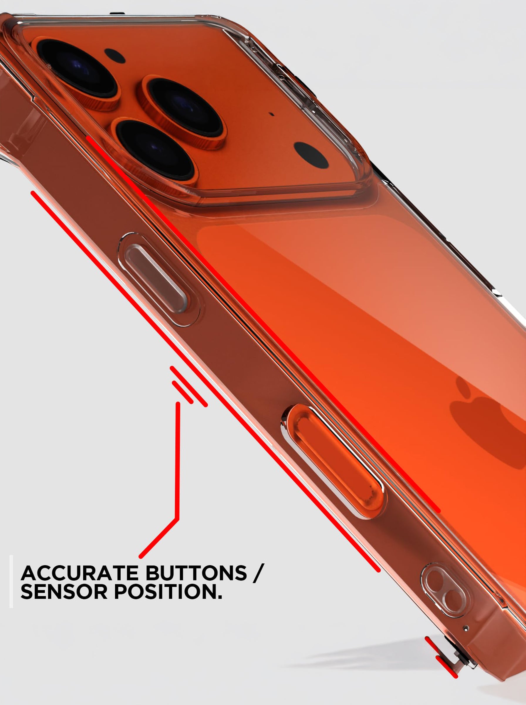 iPhone 17 Pro Max | PC + TPU | Clear Transparent | 360 Edges Protection | Phone Bumper Case (Transparent)