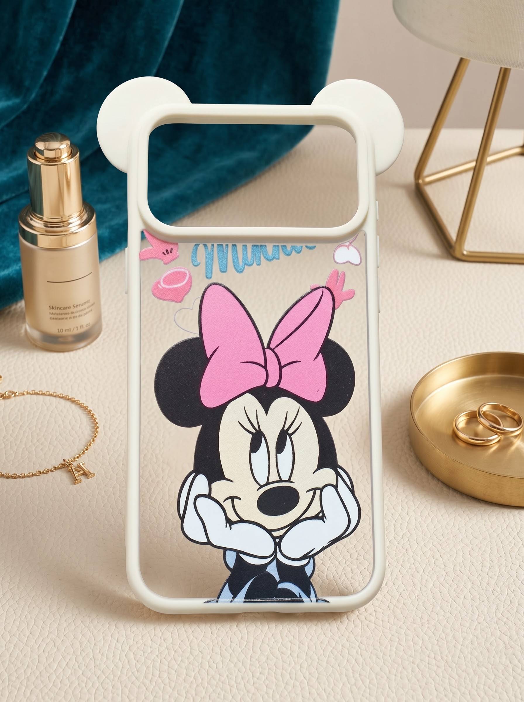 iPhone 17 Pro | CUTE MICKEY MOUSE EAR PHONE CASE | Cream