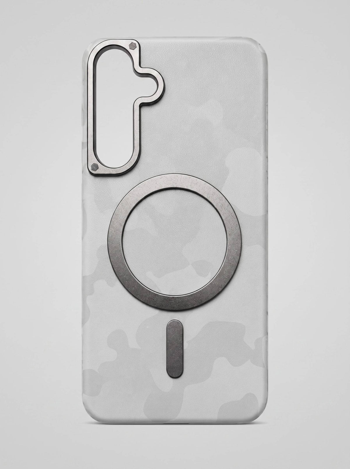 Samsung S25 | Army Leather Case | Gray
