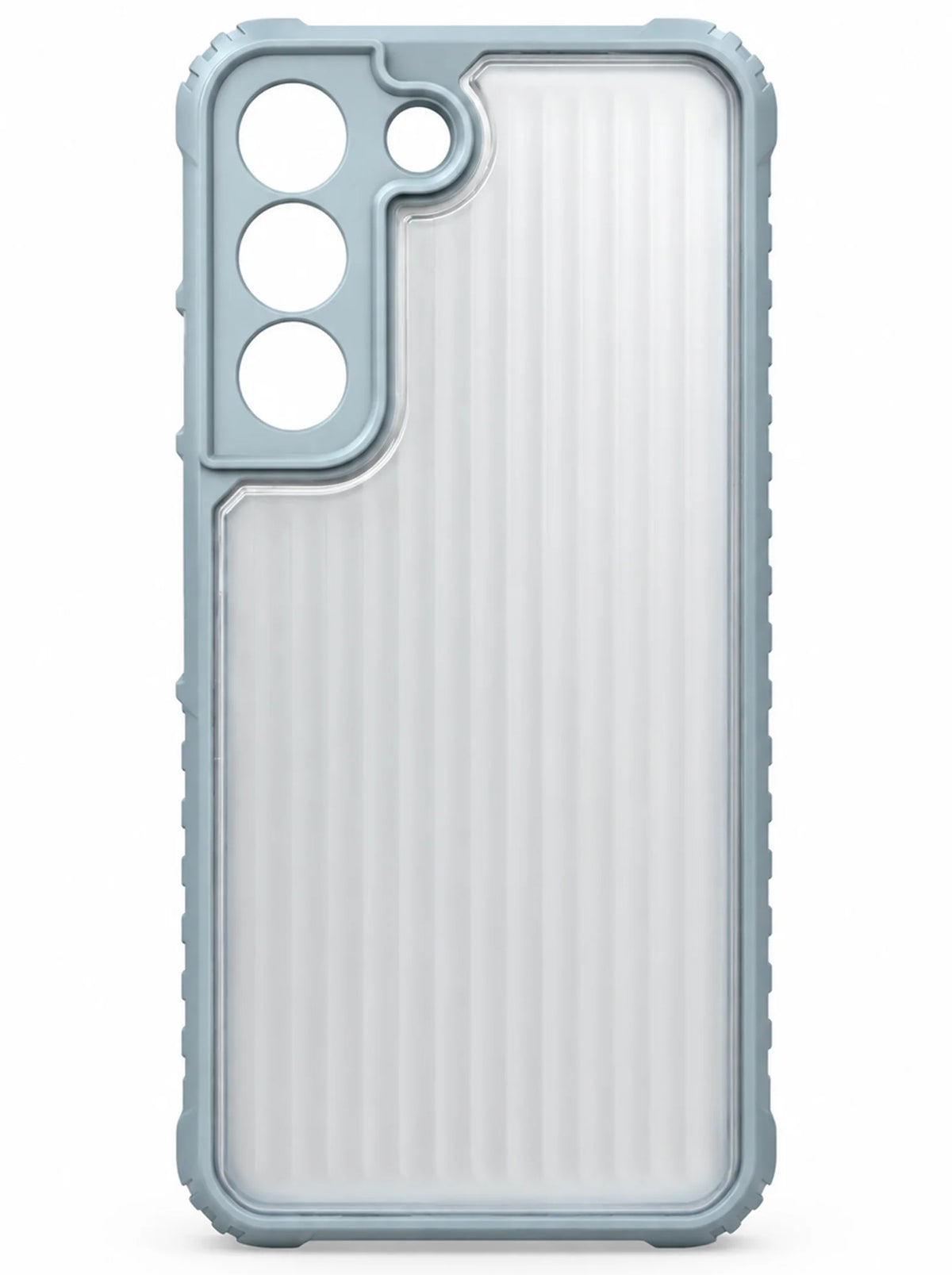 Samsung S22 | Fluted Texture Matte Case with Side Protection Grip | Gray