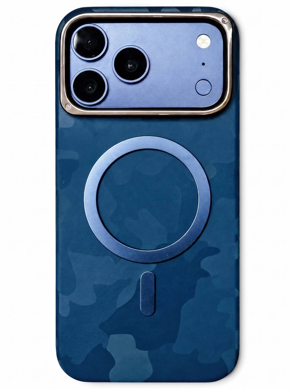 iPhone 17 Pro | Army Leather Case| Blue