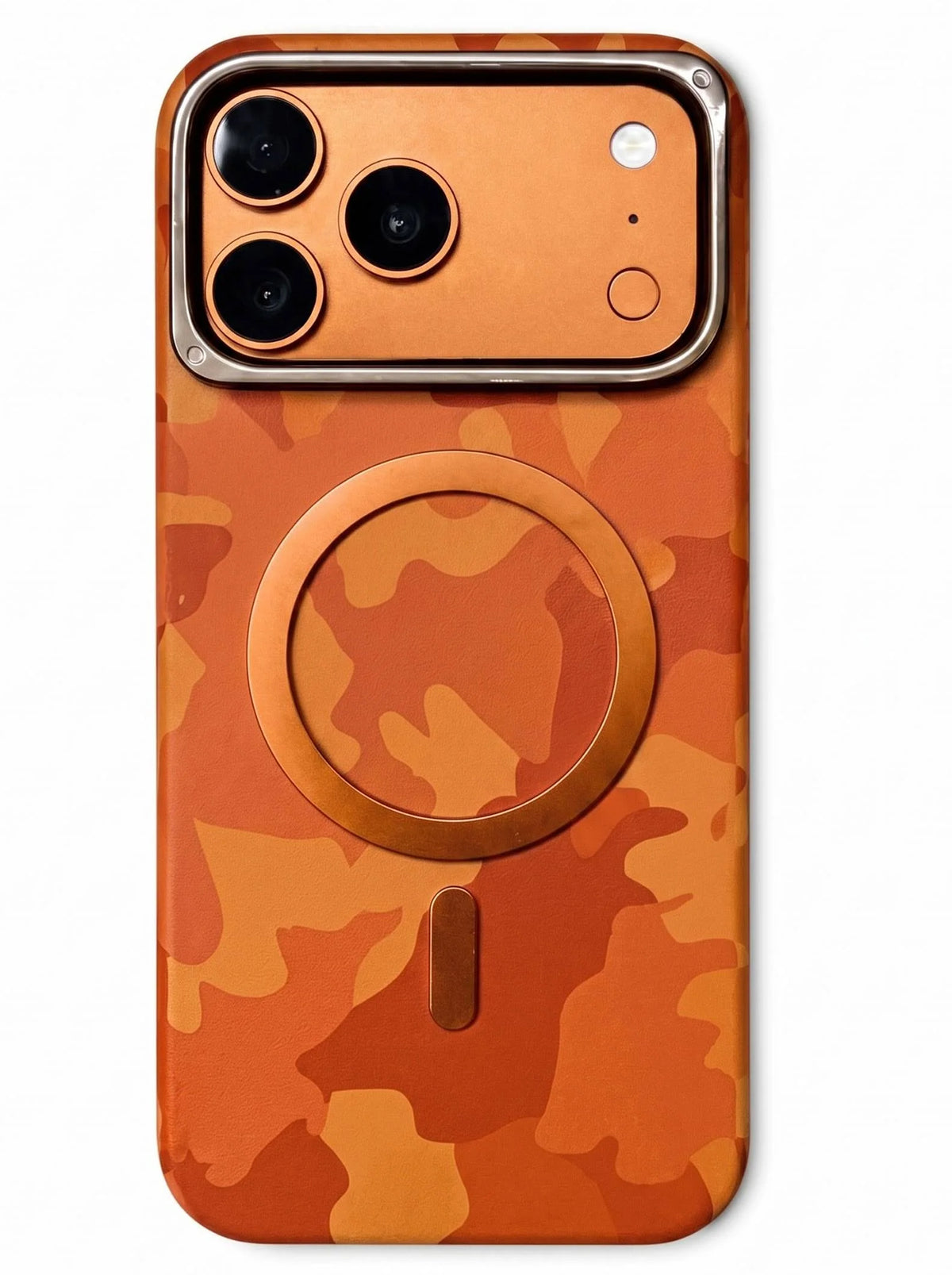 iPhone 17 Pro | Army Leather Case | Orange