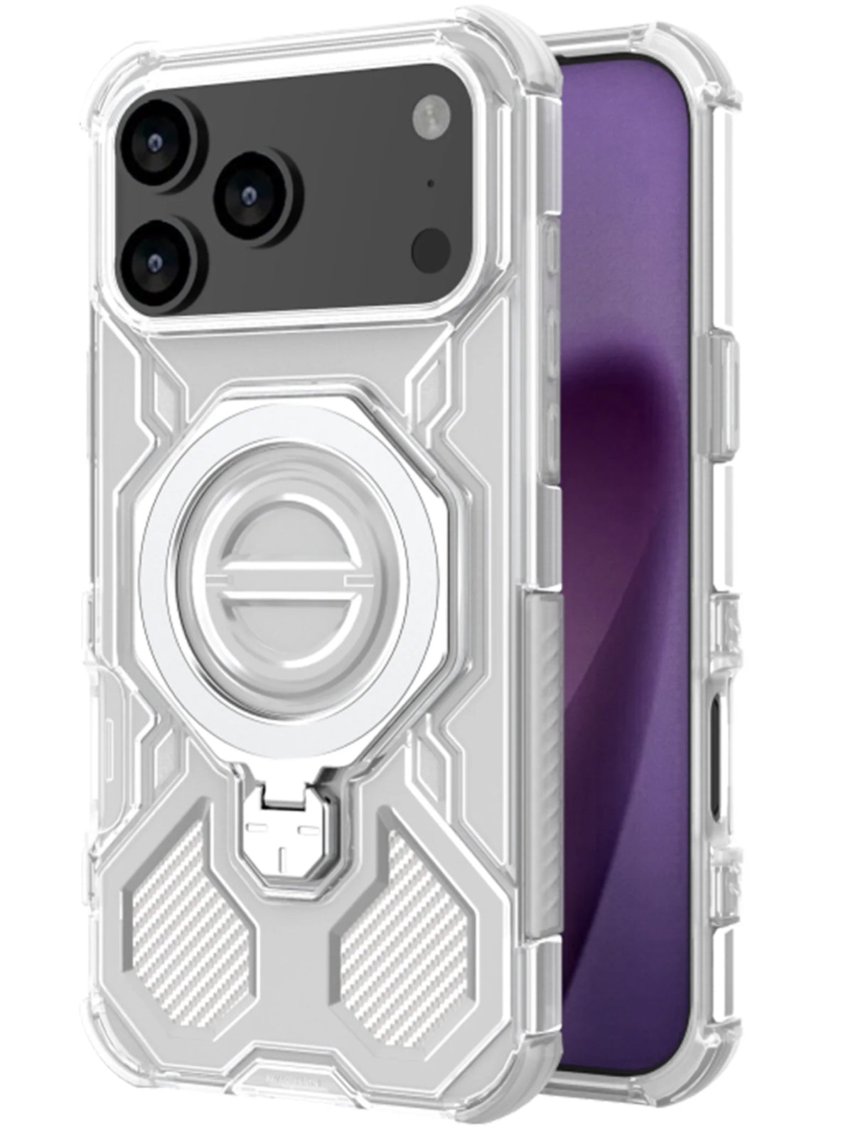 iPhone 17 Pro Max | High-Quality Magnetic Stand | Full Protection | TPU+PC Case