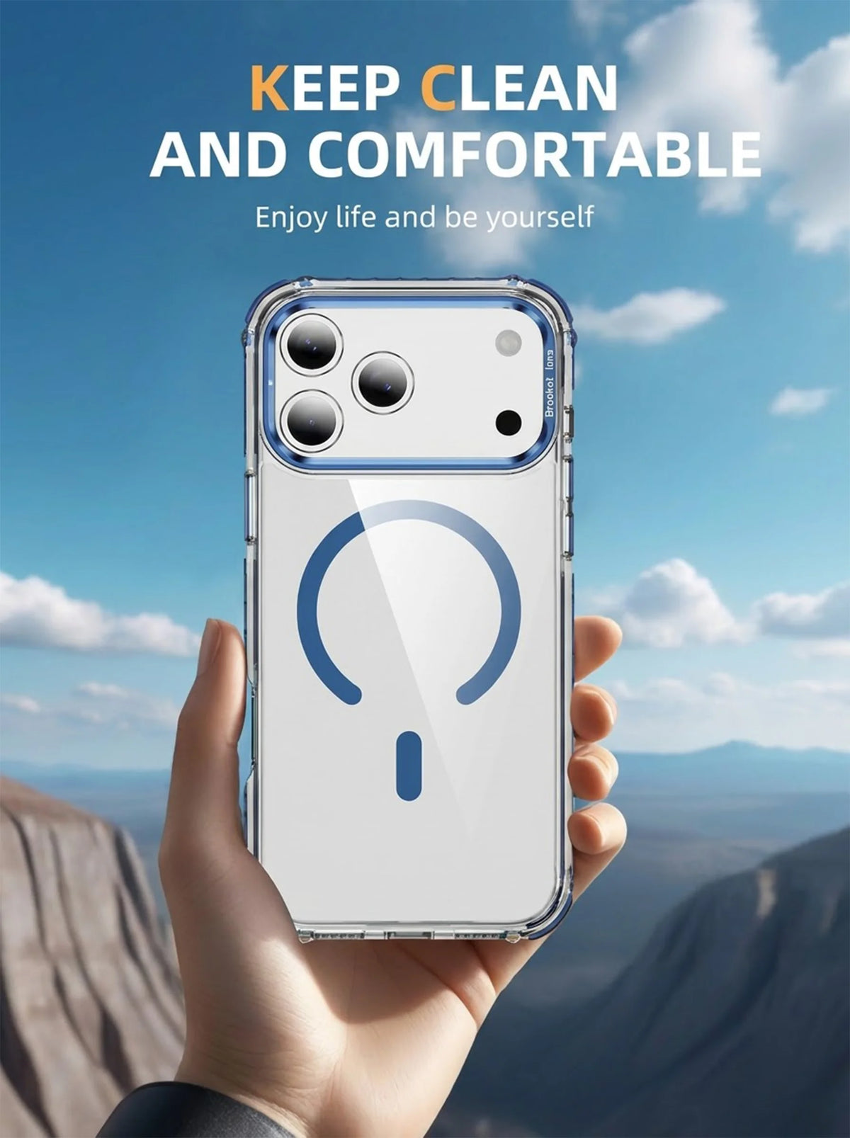 iPhone 17 Pro Case | MagSafe | Camera Lens Stand | Matte Finish | Blue