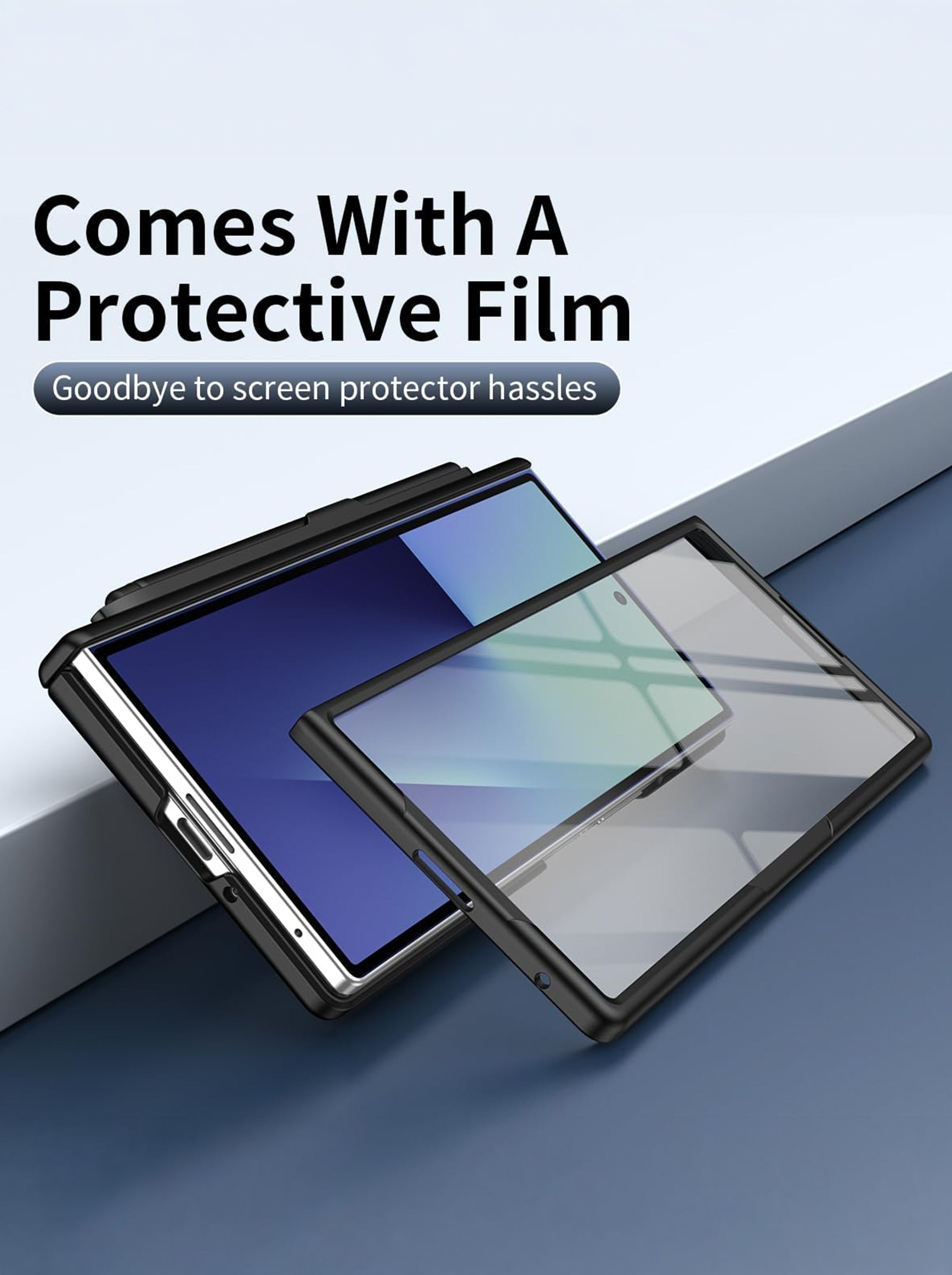 Samsung Galaxy Z Fold 6 Case | Full Body Protection | Screen Protector | Hinge Protection | Kickstand | Stylus | Grey