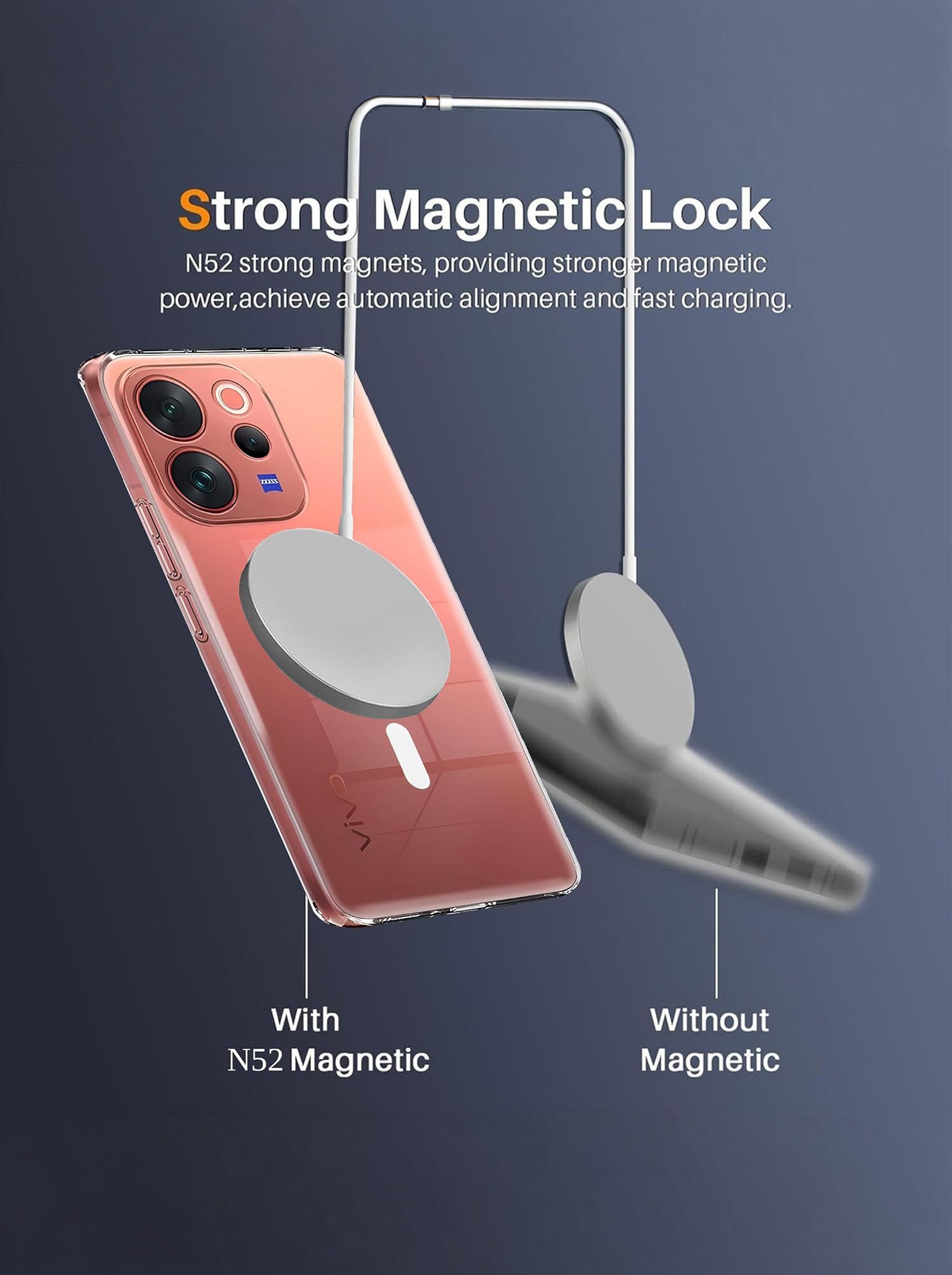 Vivo V70 ELITE 5G Clear Hard PC Case | Anti-Yellow | MagSafe Compatible