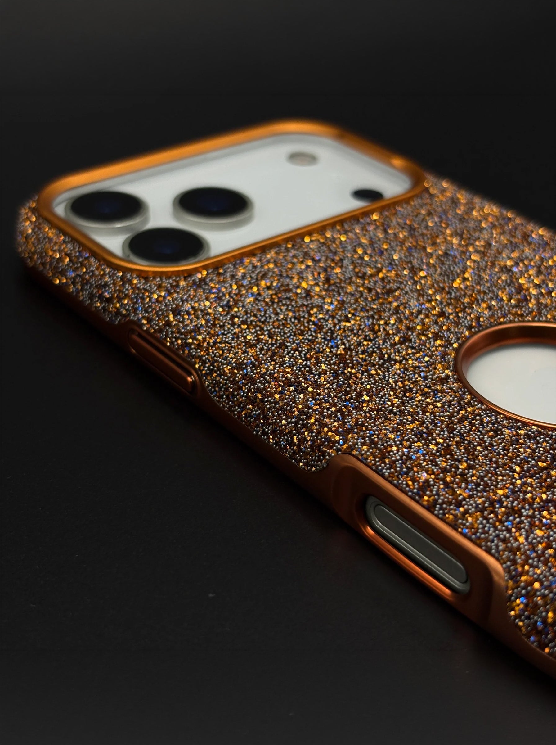 iPhone 17 Pro | JDK Luxury Diamond Feel MagSafe Mobile Case | Orange