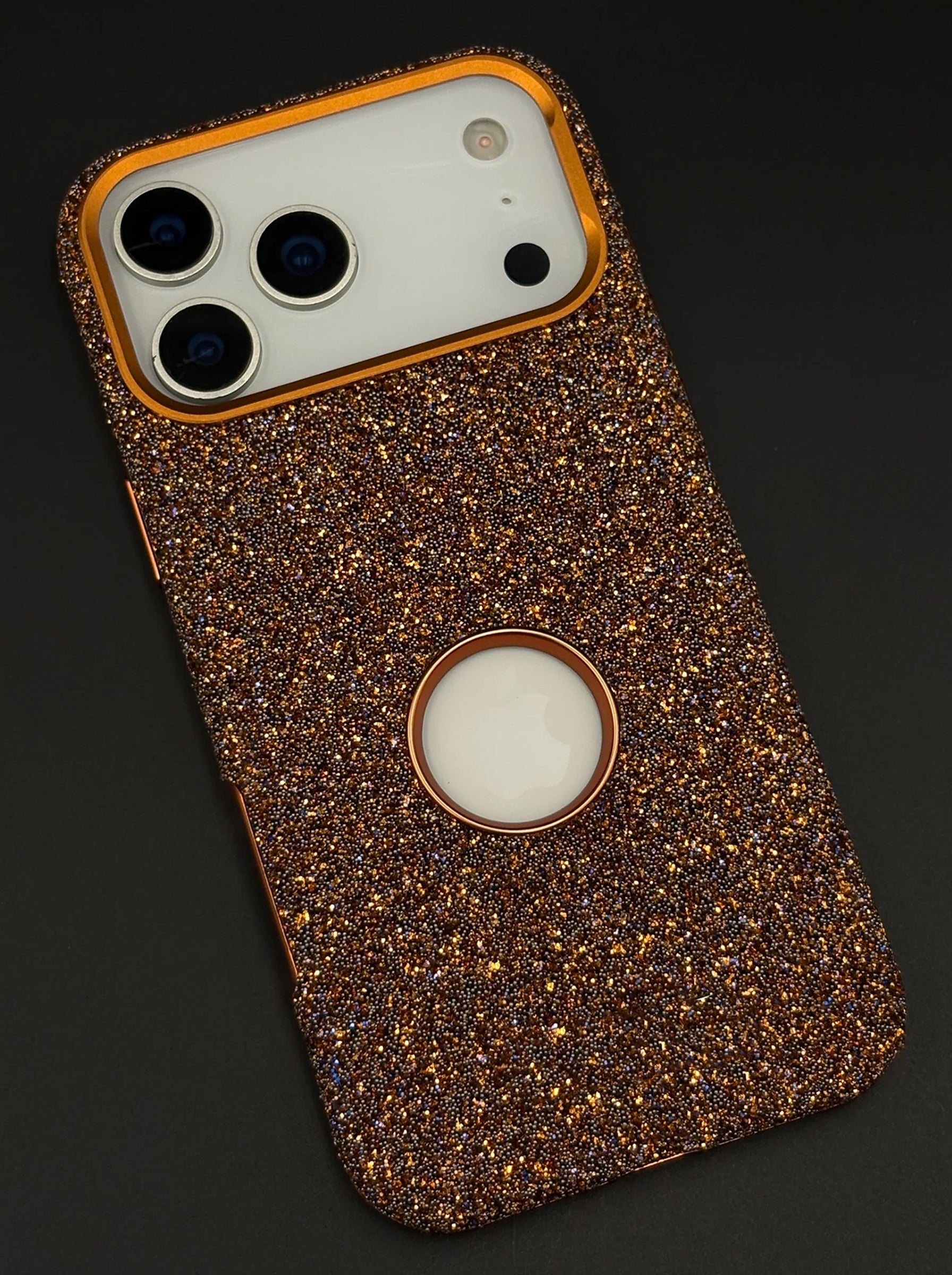 iPhone 17 Pro | JDK Luxury Diamond Feel MagSafe Mobile Case | Orange